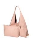 Ginger Damen-Schultertasche aus echtem Leder, hergestellt in Italien, 25 x 14 x 13 cm