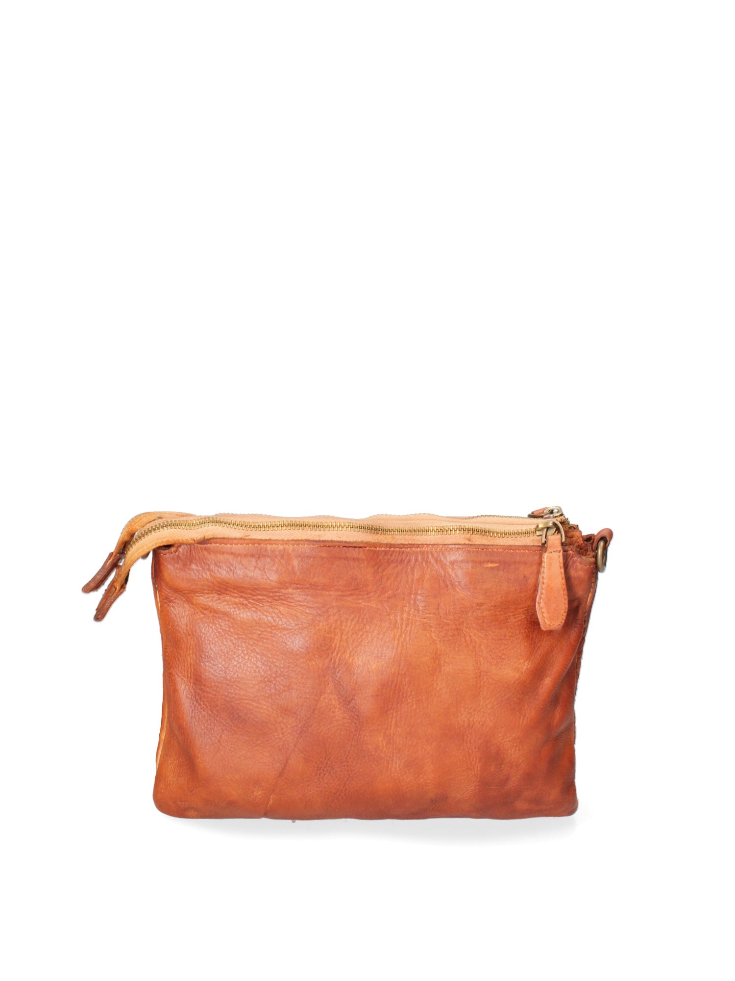 Lucca Borsa a tracolla da donna Vera pelle 1001-D17 CUOIO SCURO Chiara Ferretti