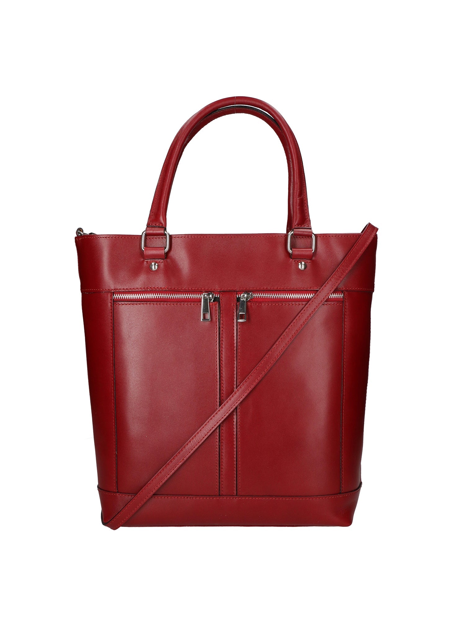 Flaminia Borsa a mano da donna Vera pelle 9115-ROSSO RED Chiara Ferretti