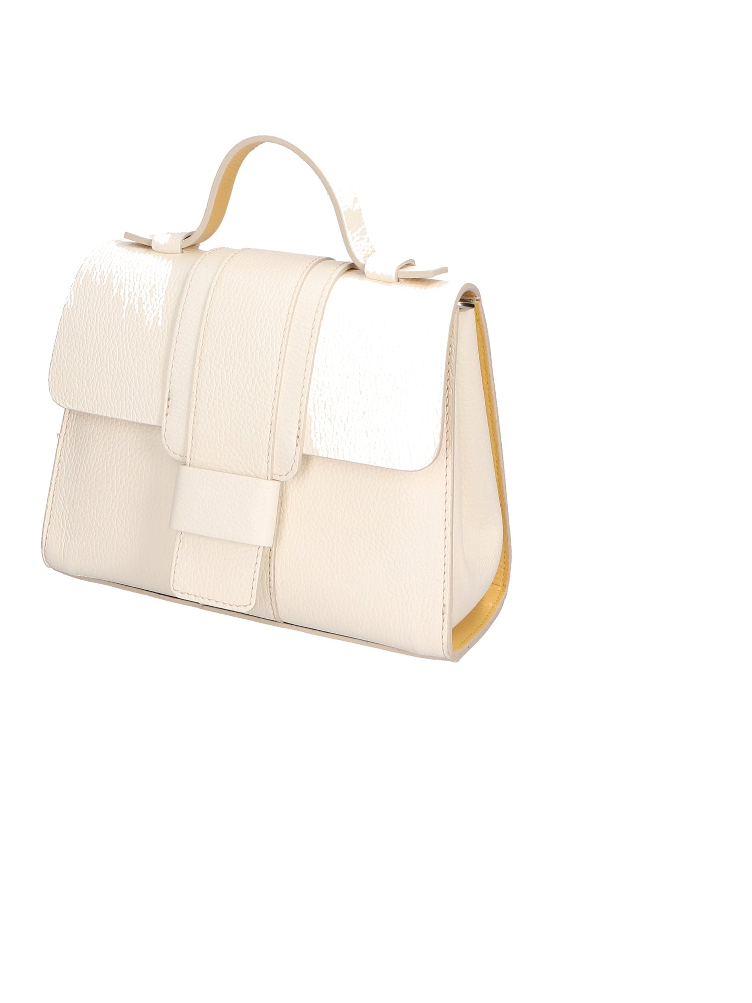 Gina Borsa a mano da donna Vera pelle 05926-D537 CREMINO + D564 GOLDEN Chiara Ferretti