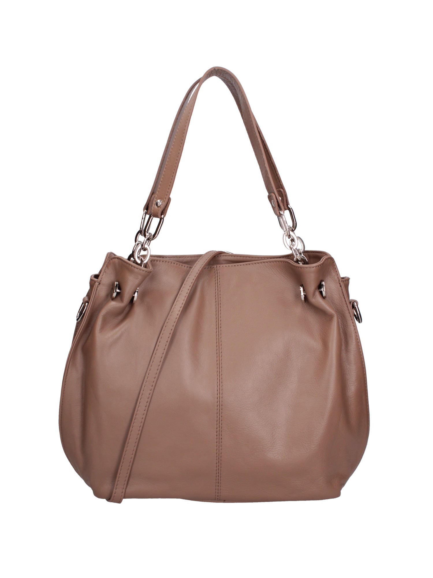Ereba Borsa a mano da donna Made in Italy 100% pelle 3305-S40 TAUPE Chiara Ferretti