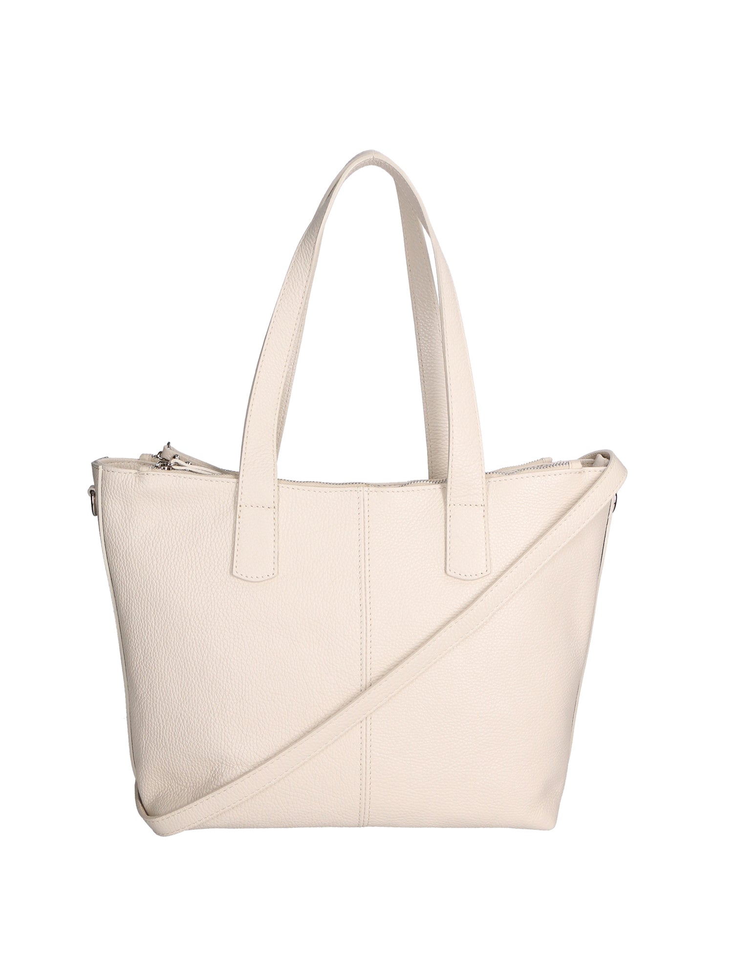 Gea Borsa a spalla da donna Vera pelle 05935-D37 LATTE MILK Chiara Ferretti