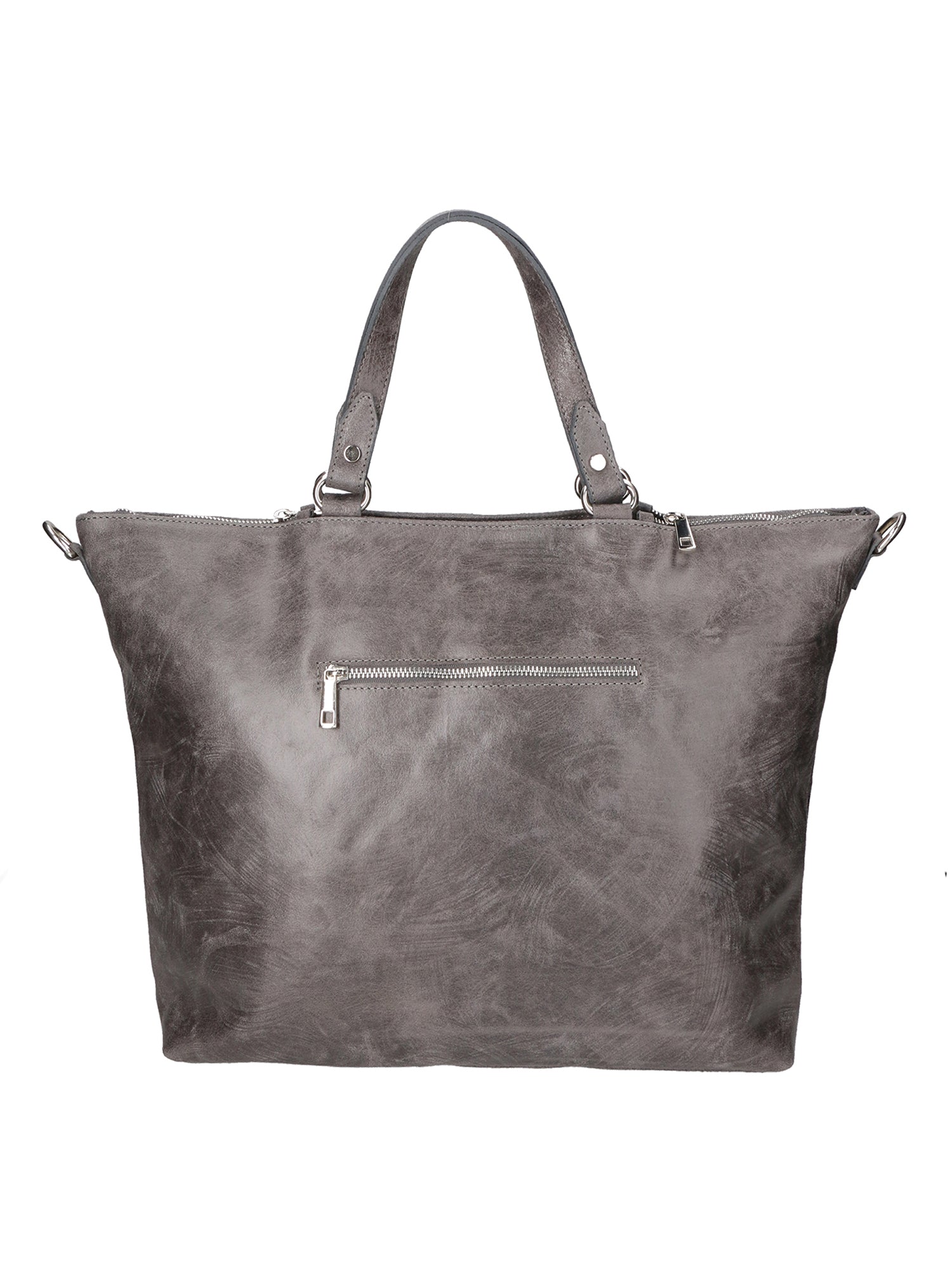 Elisamaria Borsa a spalla da donna Vera pelle 80055-GRIGIO Chiara Ferretti