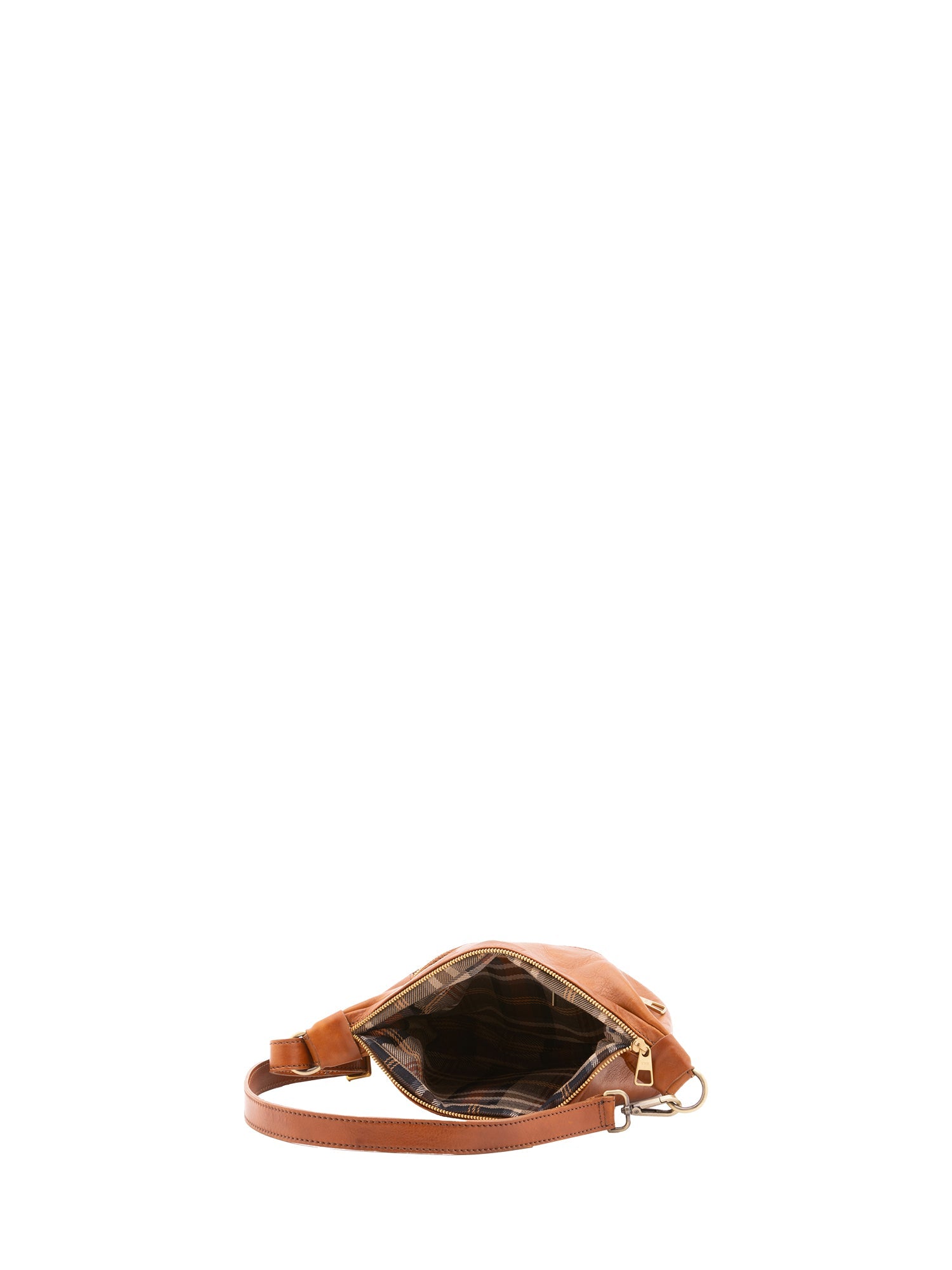 Borsa a spalla unisex in vera pelle 100% cotone 4603-MIELE Alessia Firenze