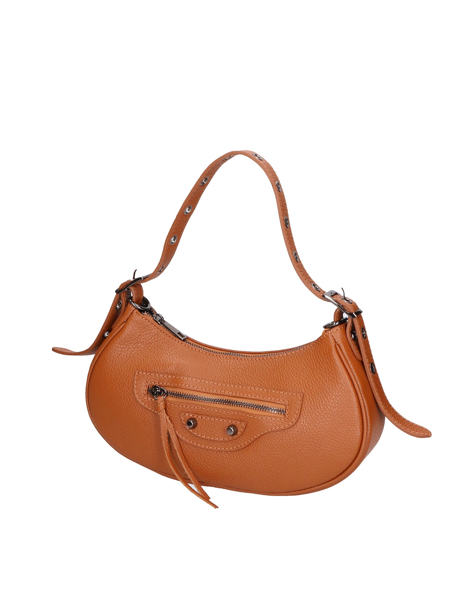 Loredana Borsa a spalla da donna Vera pelle 06548-CUOIO SCURO Chiara Ferretti