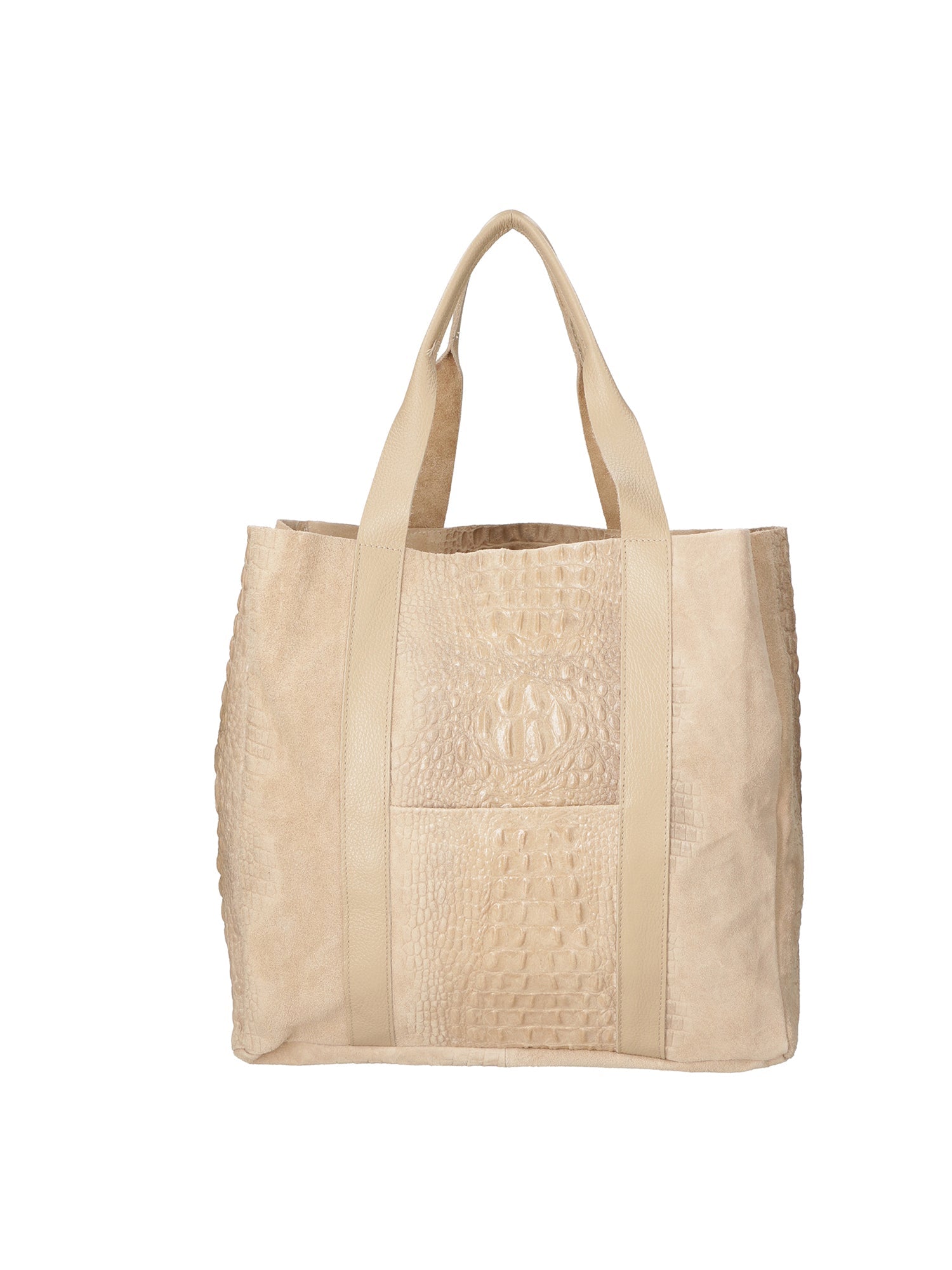 Edith Borsa Shopper da donna Vera pelle 80043-004 TAUPE Chiara Ferretti