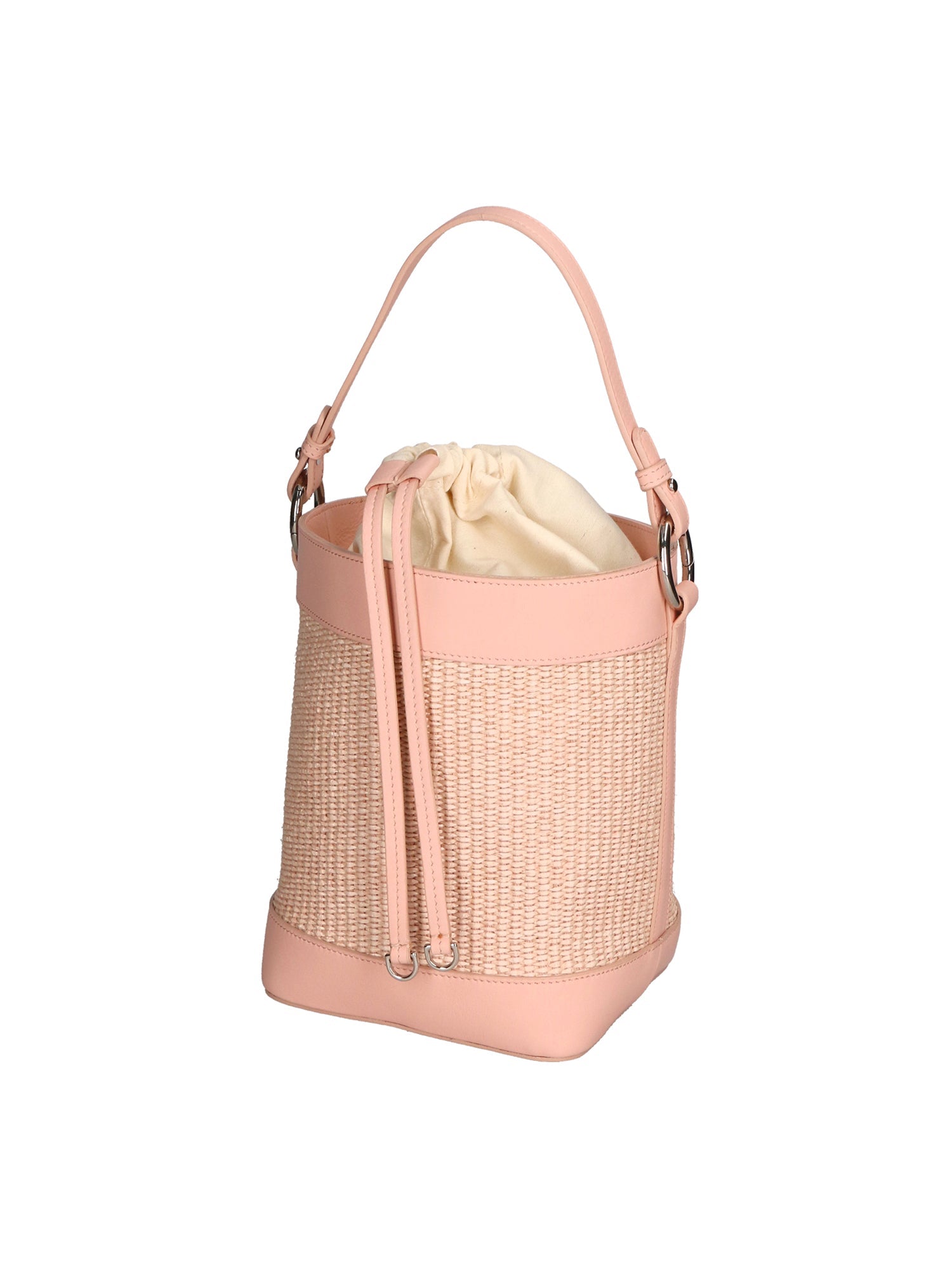Lisbeth Borsa a secchiello da donna Misto pelle e tessuto 05165-506 S13 ROSA Chiara Ferretti