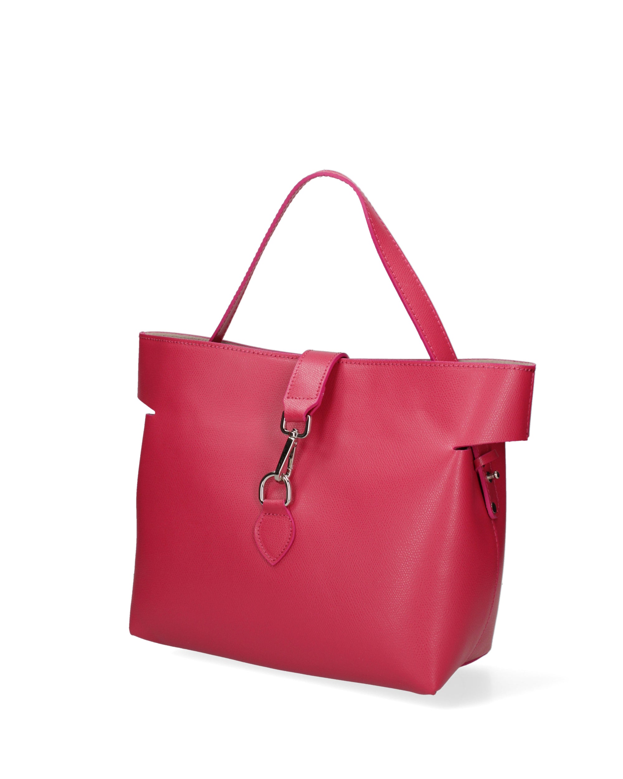 Liviana Borsa a mano da donna Vera pelle 07379-PL02 FUXIA Chiara Ferretti