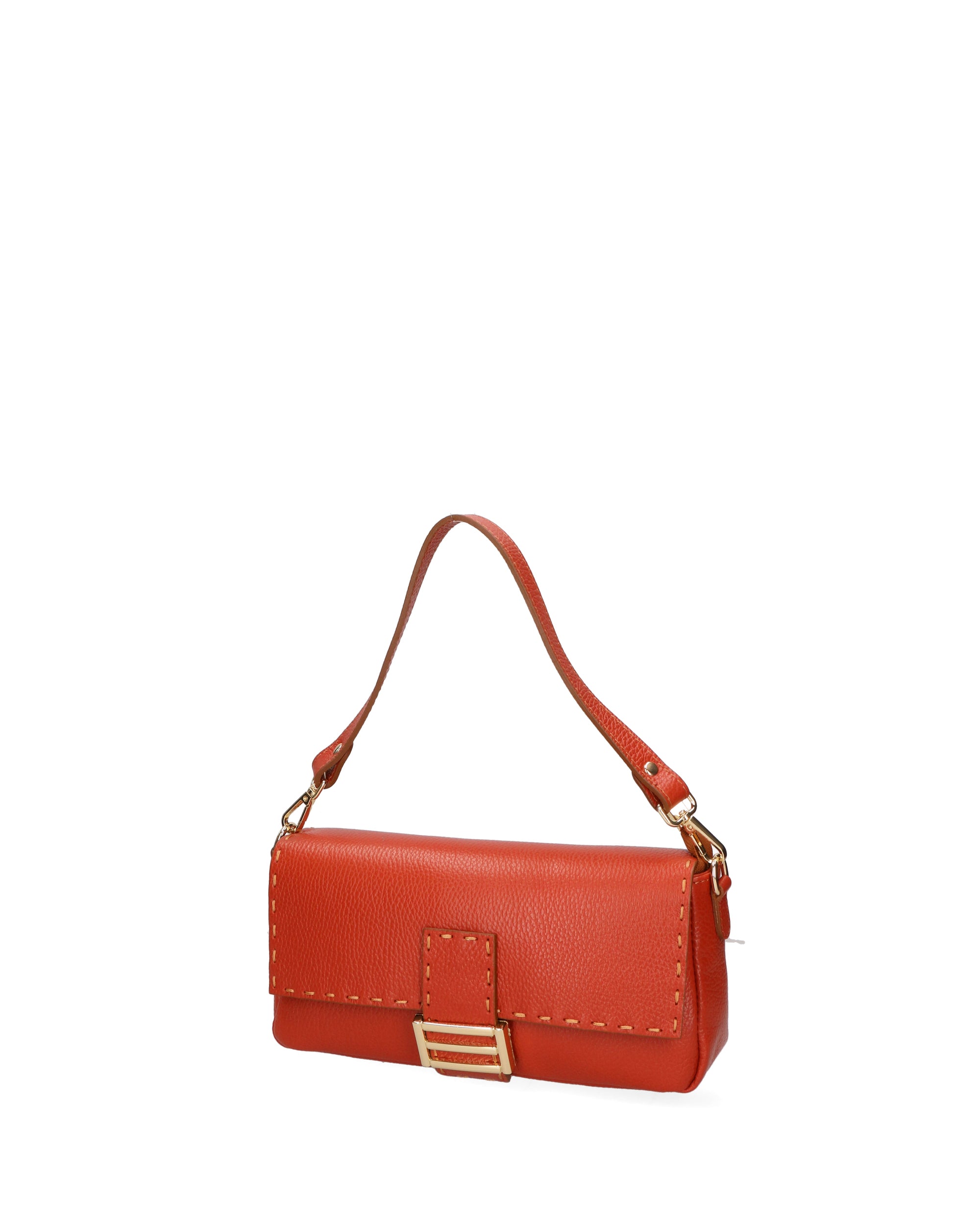 Wally Borsa a spalla da donna Vera pelle 06869-D61 MATTONE Chiara Ferretti