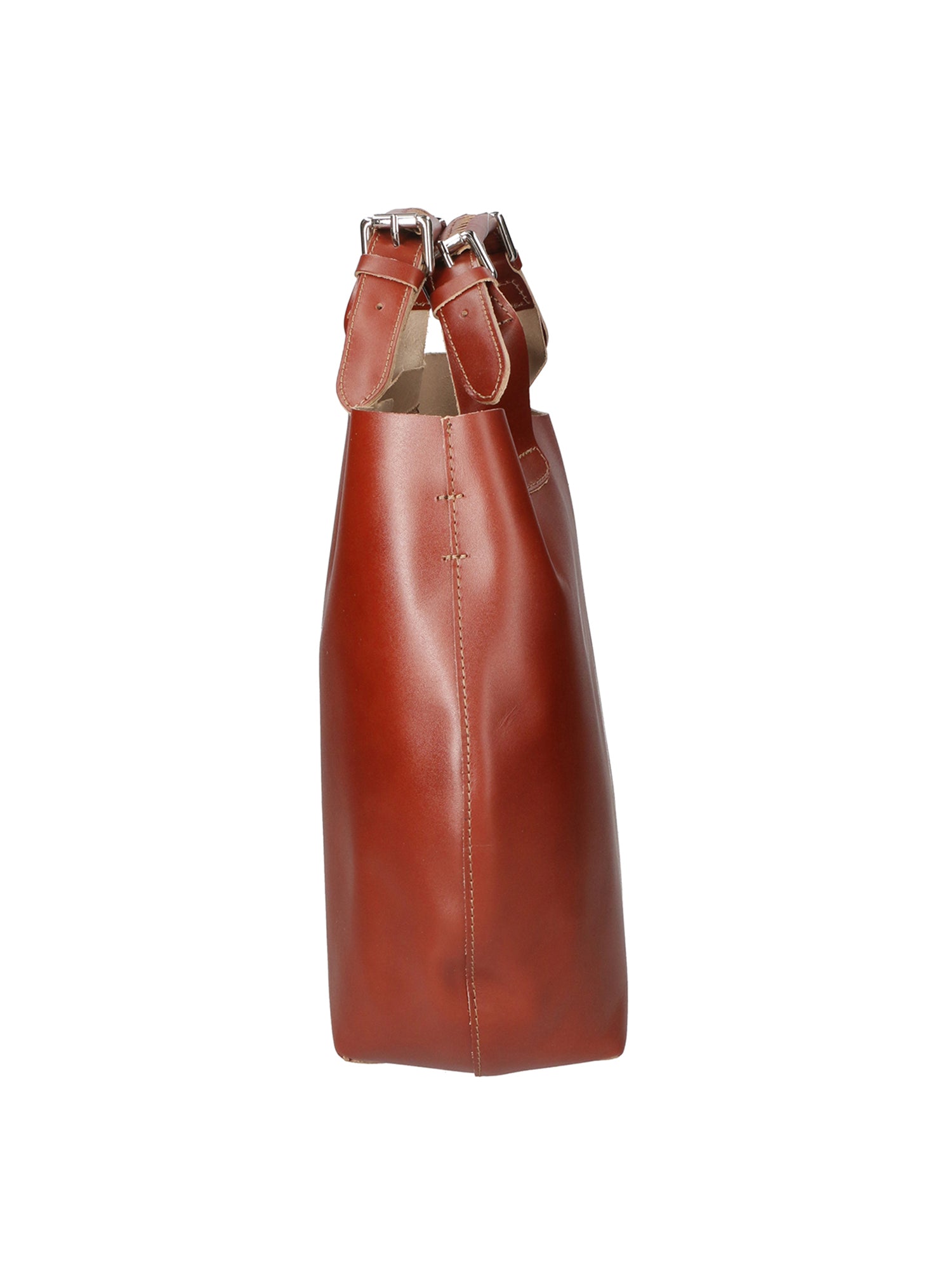 Ester Borsa a mano da donna 100% pelle 9007-MARRONE Chiara Ferretti