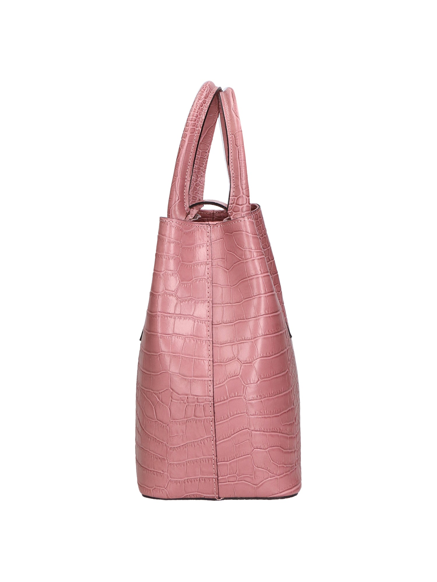 Letizia Borsa a mano da donna Pelle stampata croco 06542-ROSA ANTICO Chiara Ferretti