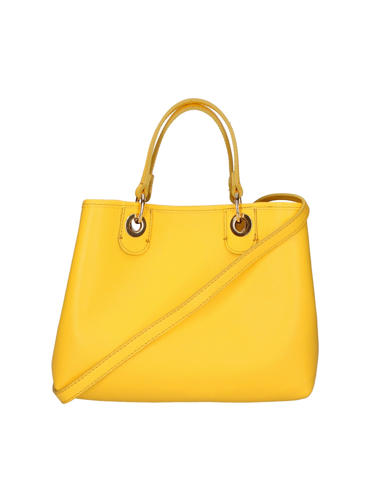 Helga Borsa a mano da donna 100% pelle 06106-D64 GIALLO YELLOW Chiara Ferretti