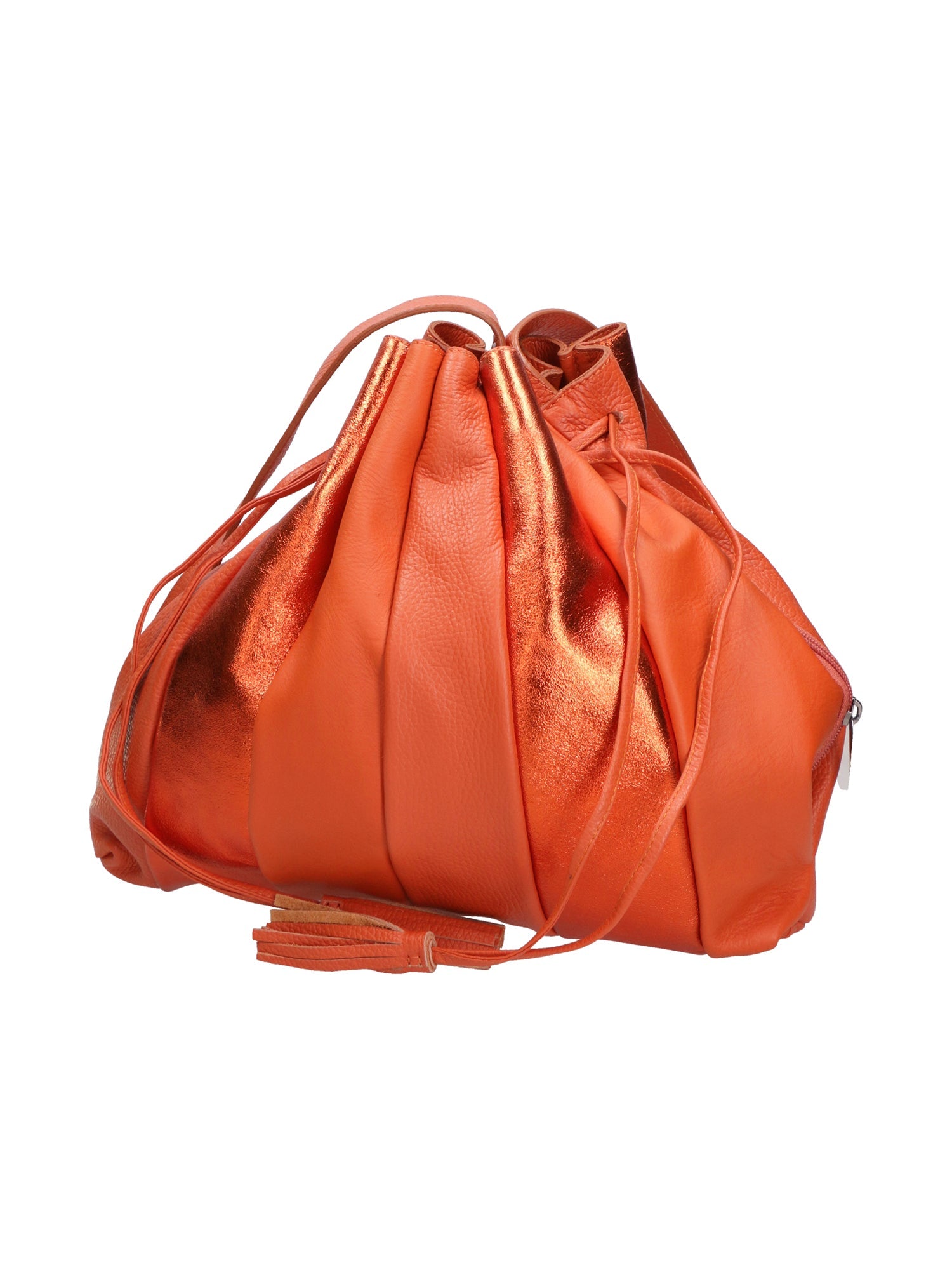 Nunzia Borsa a spalla da donna Vera pelle 576042-ARANCIO ORANGE Chiara Ferretti