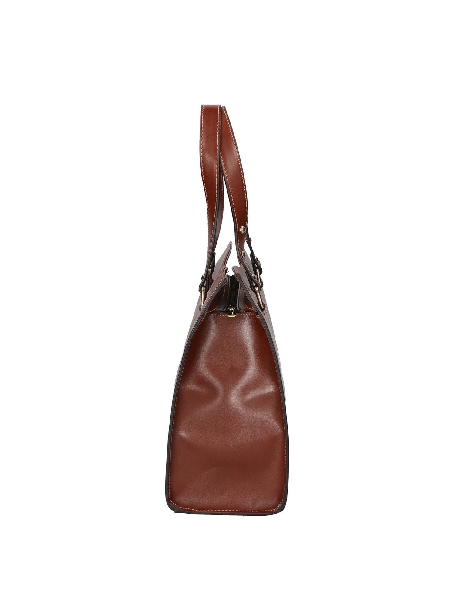 Frida Borsa a mano da donna Vera pelle 9134-MARRONE Chiara Ferretti