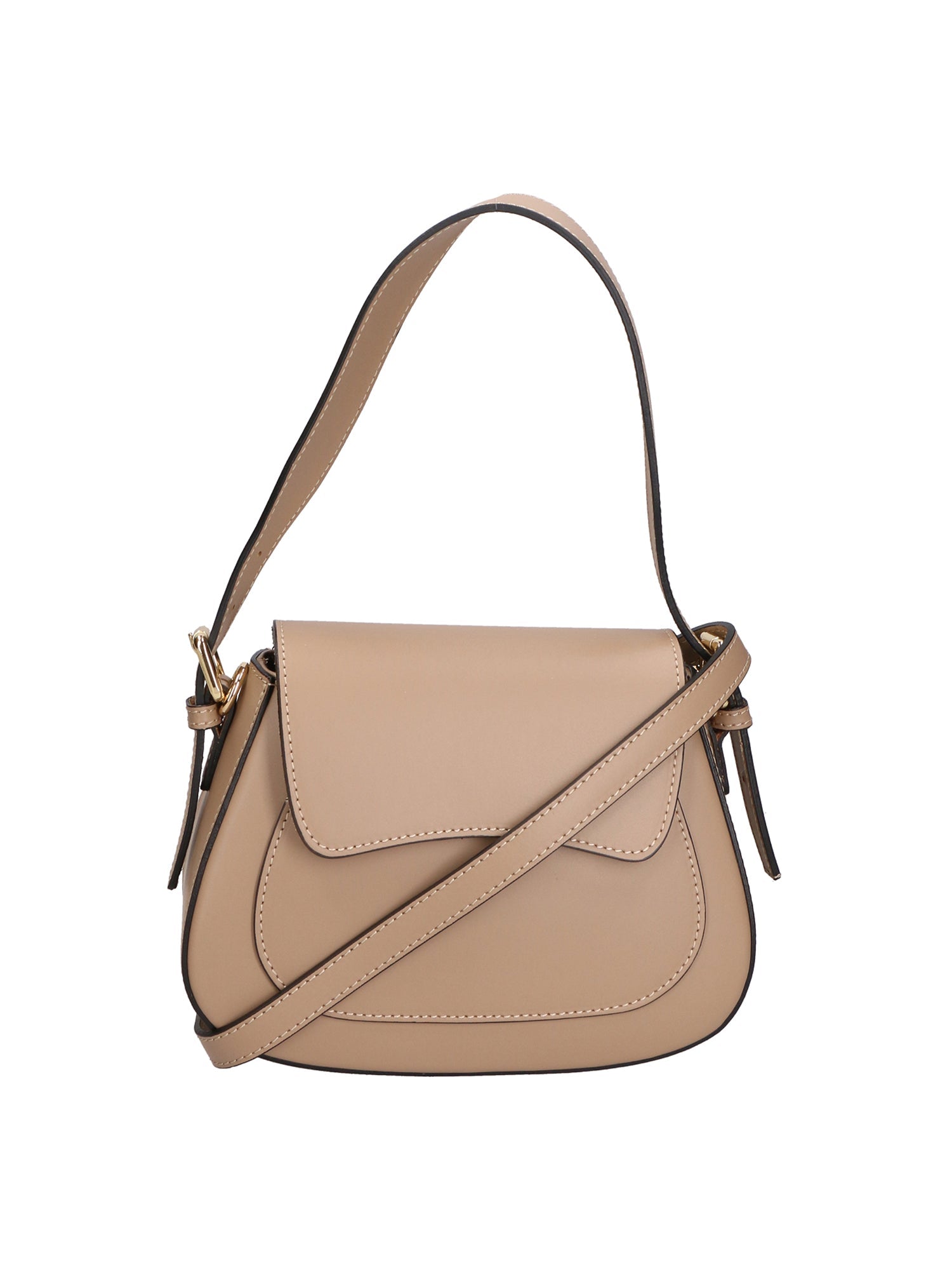 Giulia Borsa a spalla da donna Vera pelle 05958-L110 TAUPE CHIARO Chiara Ferretti