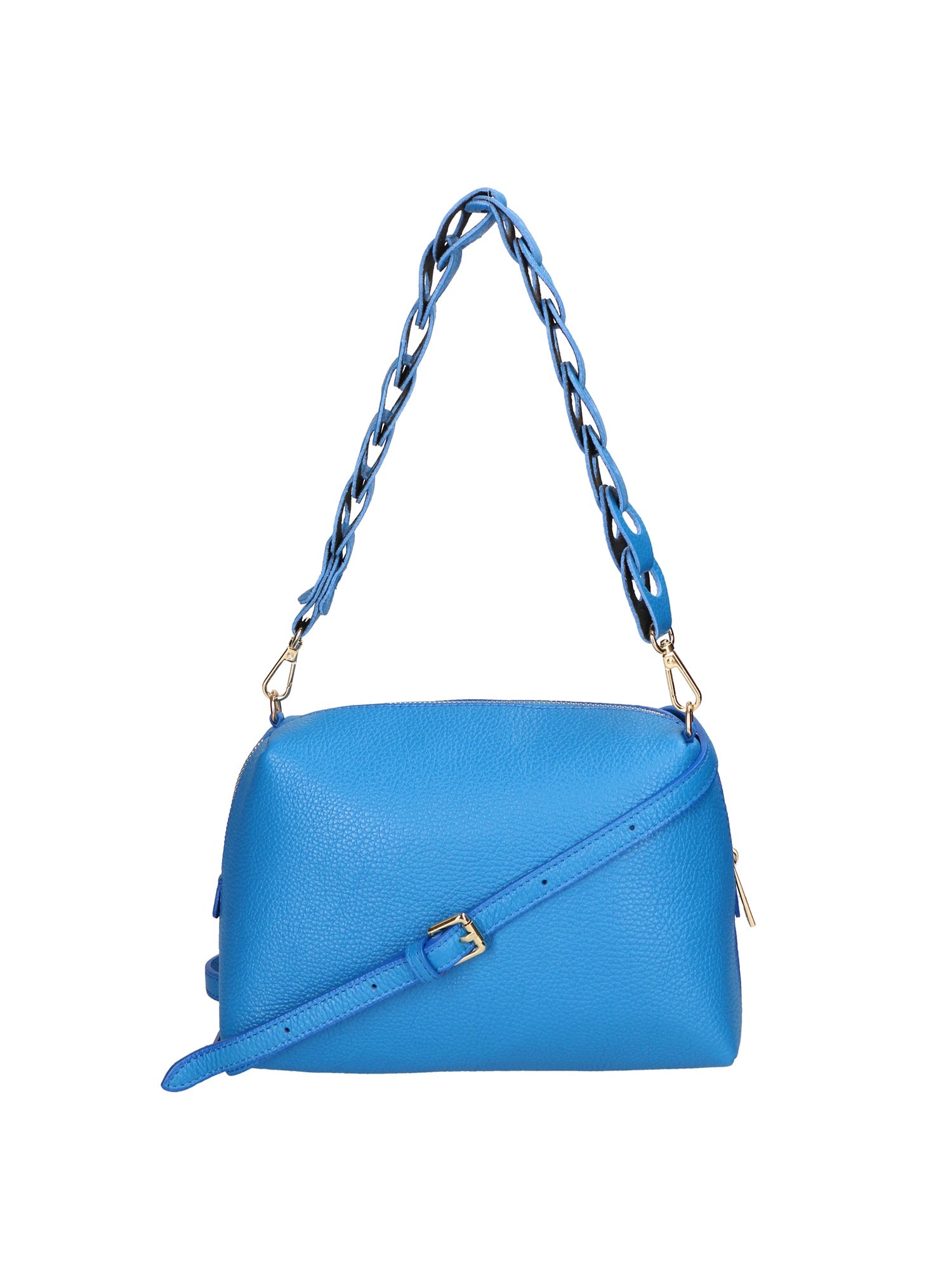 Livia Borsa a spalla da donna Vera pelle 06443-BLU ASTER Chiara Ferretti
