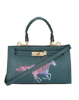 Noel Borsa a mano da donna Vera pelle 04265-D33 PETROLIO Chiara Ferretti