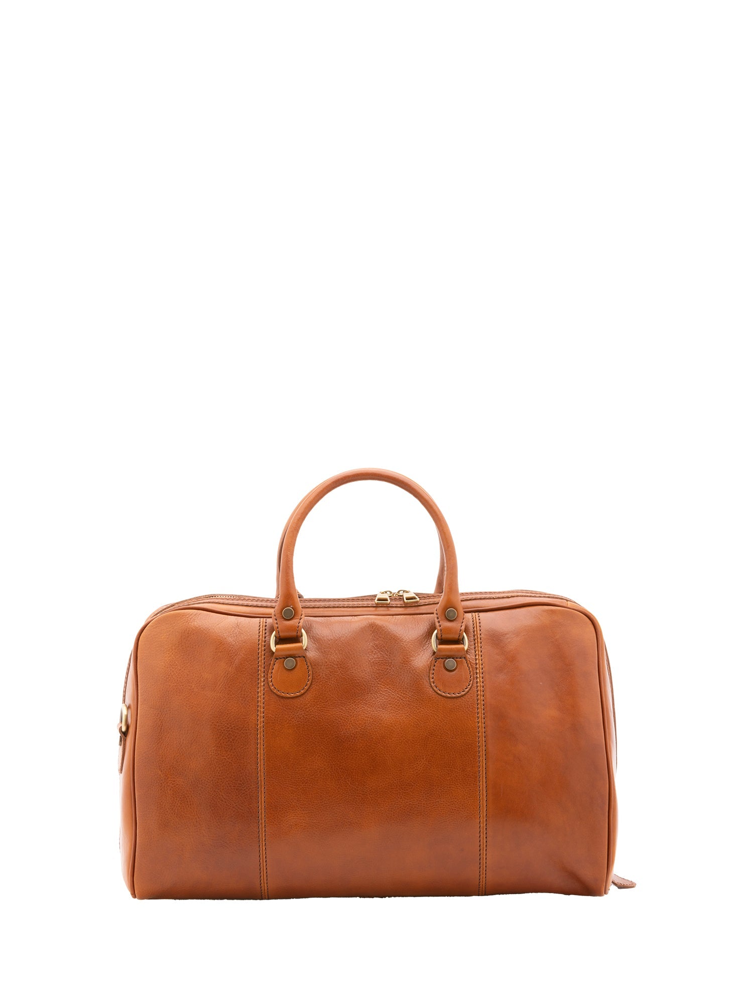Borsa da viaggio unisex in vera pelle 100% cotone 4040-MIELE Alessia Firenze