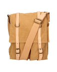 Milena Borsa a tracolla unisex Canvas e vera pelle ZG3009-CUOIO COGNAC Chiara Ferretti