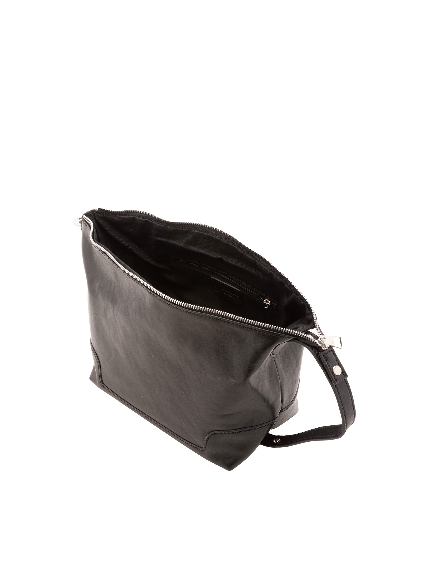 Borsa a mano unisex in vera pelle Made in Italy 4556-NERO Alessia Firenze