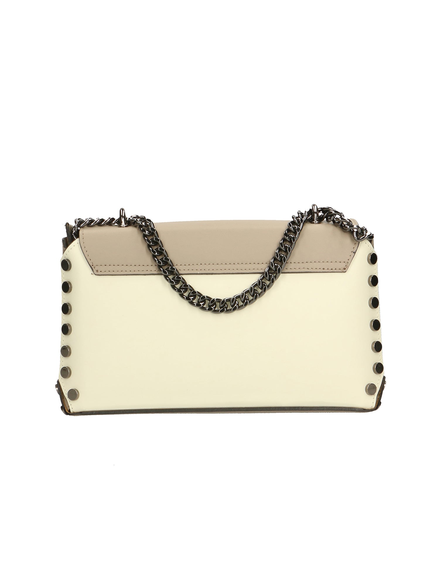 Vera pelle 8641-BEIGE+TAUPE Borsa a tracolla da donna Evanthe Pro Chiara Ferretti
