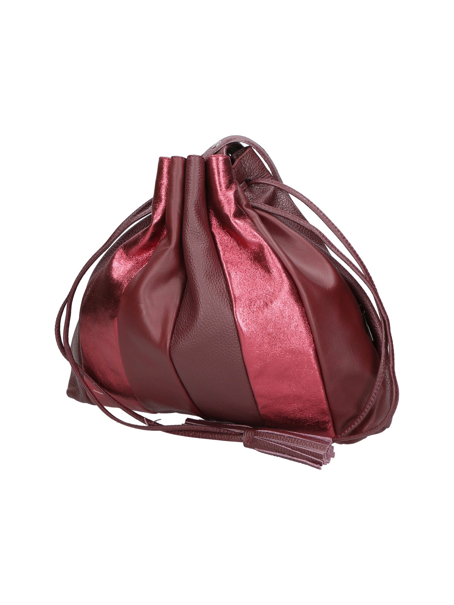 Nunzia Borsa a spalla da donna Vera pelle 576042-BORDO BORDEUX Chiara Ferretti