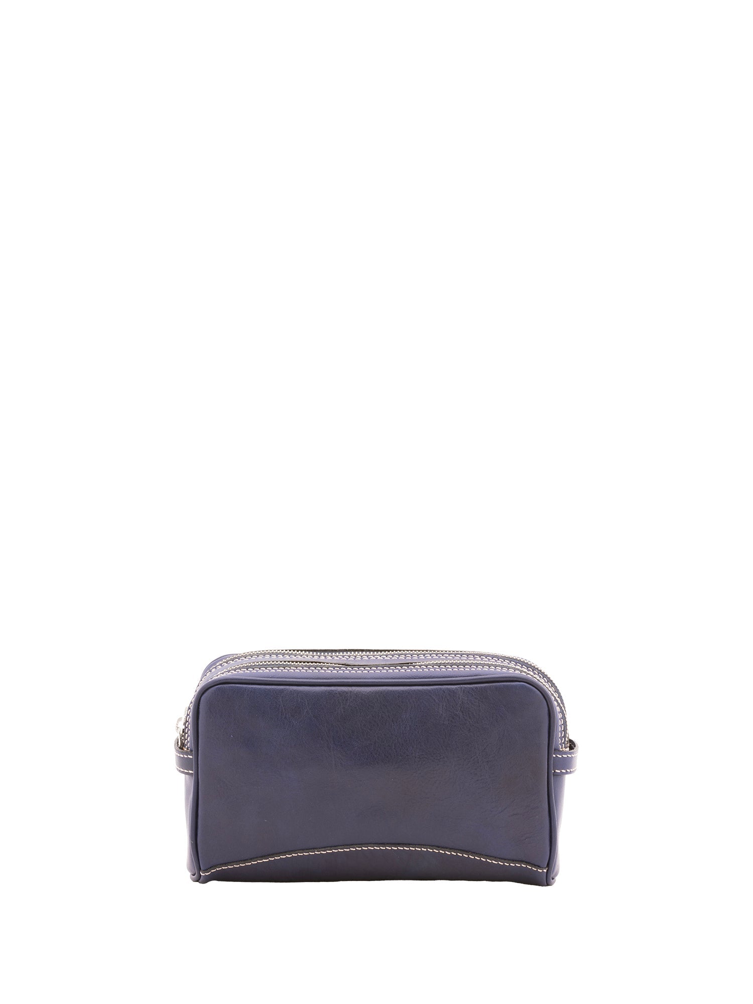 Pochette unisex in vera pelle Made in Italy 4401-BLU Alessia Firenze