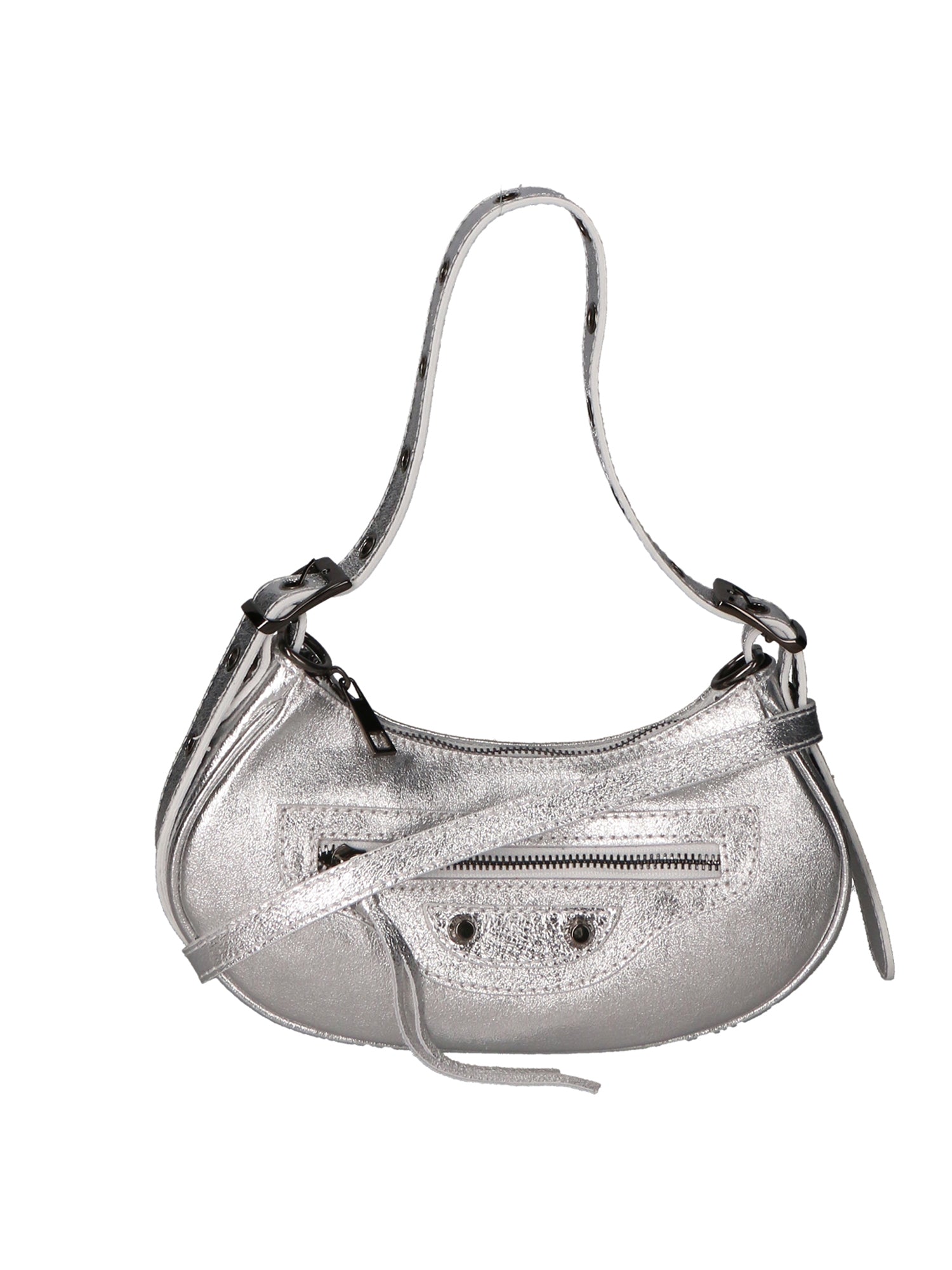 Gloria Borsa a mano da donna Vera pelle 05708L-L001 ARGENTO Chiara Ferretti