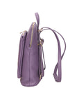 Vivenzia Damenrucksack aus echtem Leder, hergestellt in Italien, 23 x 29 x 6,5 cm