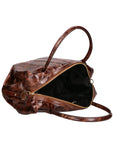 Wilma Damen-Schultertasche aus echtem Leder, hergestellt in Italien, 34 x 23 x 13 cm