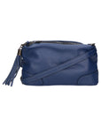 Lidia Borsa a mano da donna Vera pelle 06513-BLU Chiara Ferretti