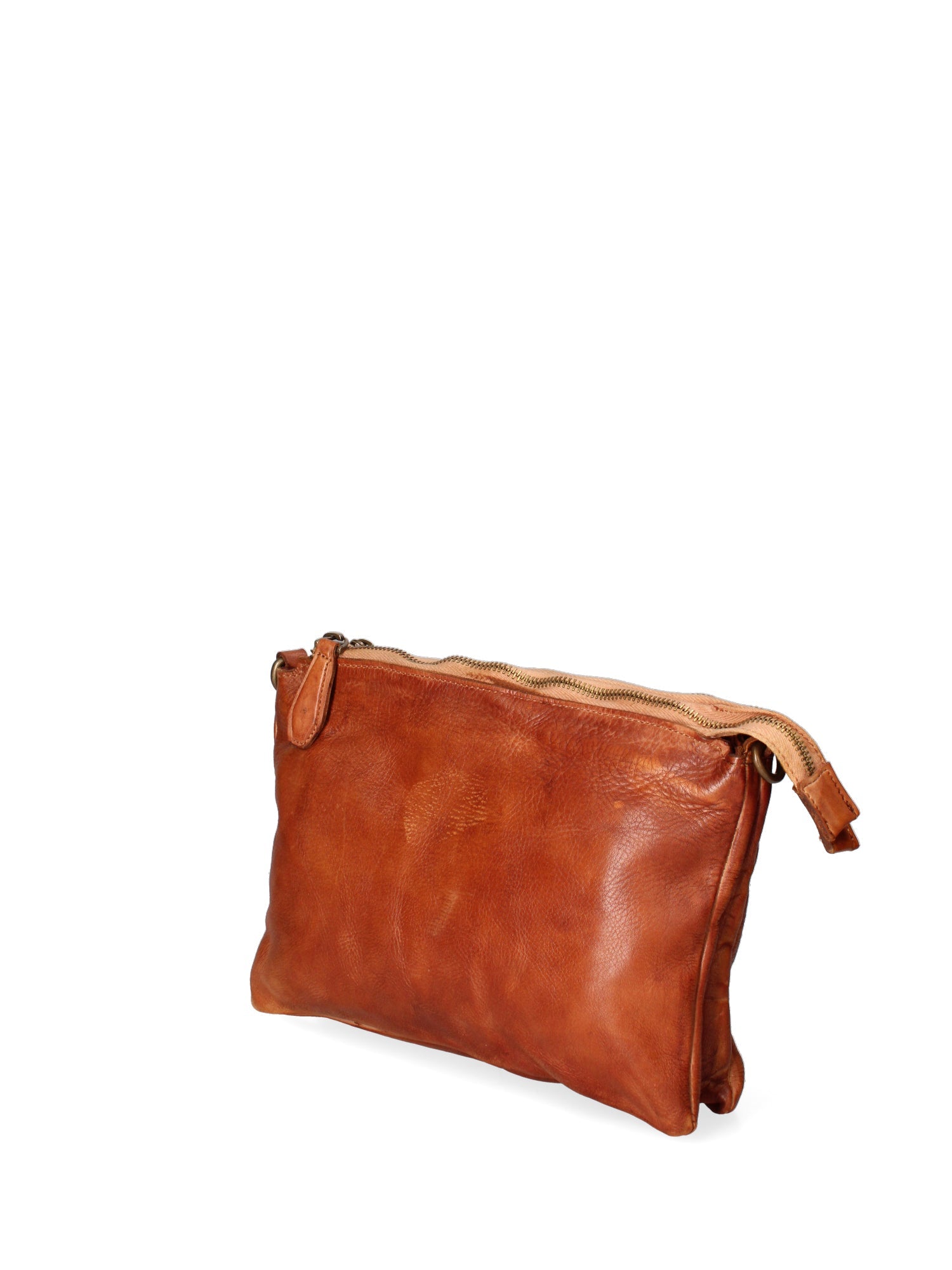 Lucca Borsa a tracolla da donna Vera pelle 1001-D17 CUOIO SCURO Chiara Ferretti
