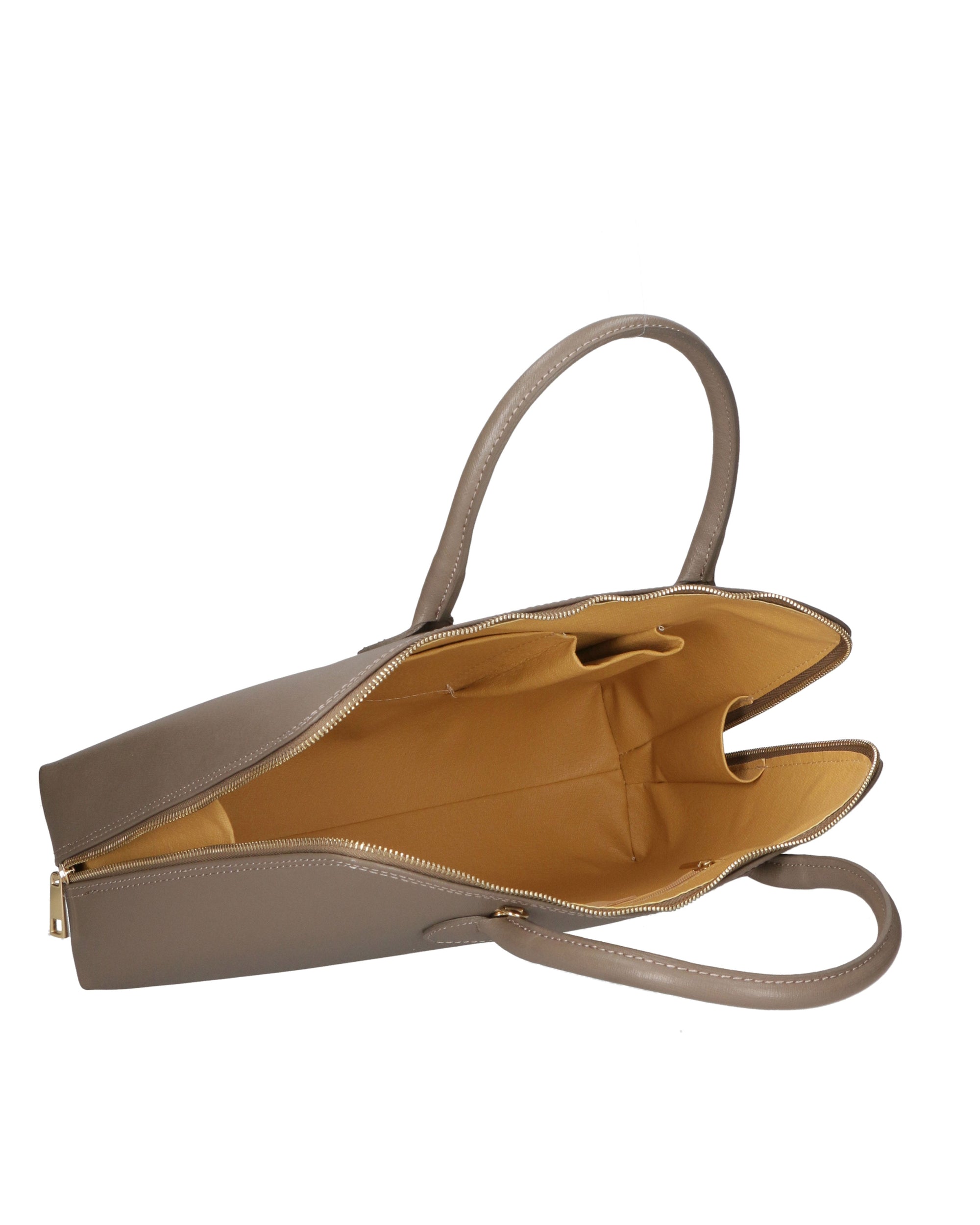 Venezia Borsa a mano da donna 100% pelle 2131-SF11 TAUPE SCURO Chiara Ferretti