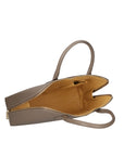 Venezia Borsa a mano da donna 100% pelle 2131-SF11 TAUPE SCURO Chiara Ferretti