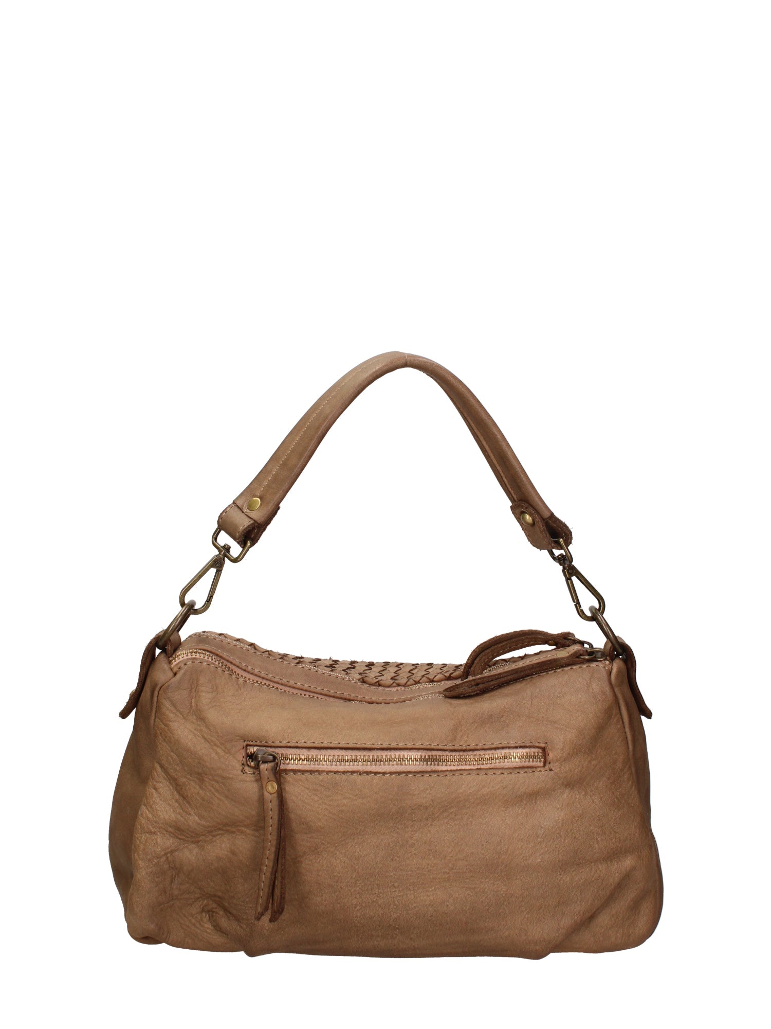 Novella Borsa a spalla da donna Vera pelle 7800-TAUPE Chiara Ferretti