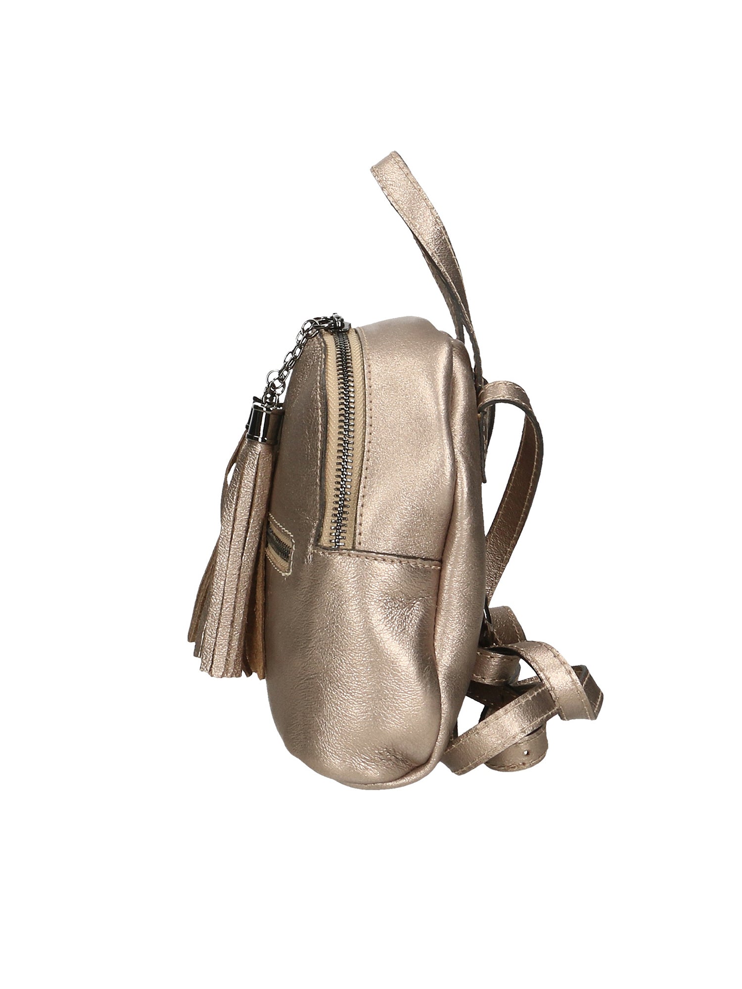 Morgana Damenrucksack aus echtem Leder, hergestellt in Italien, 16 x 17 x 5 cm