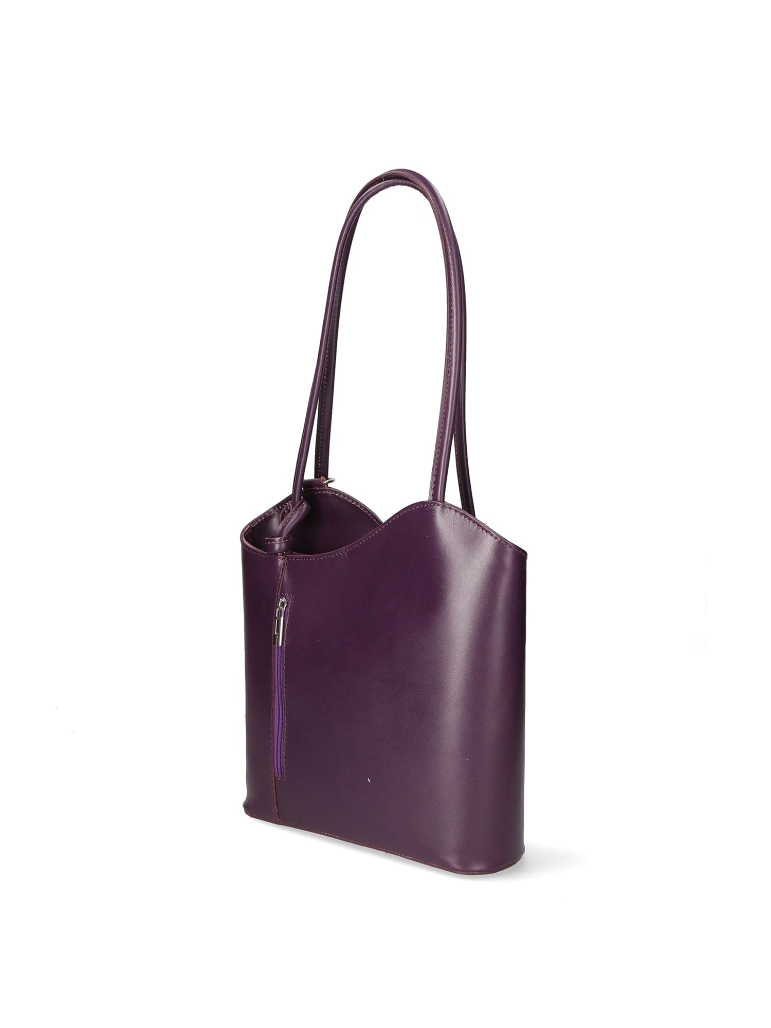 Fabiola Borsa a spalla da donna 100% pelle 9039-VIOLA PURPLE Chiara Ferretti