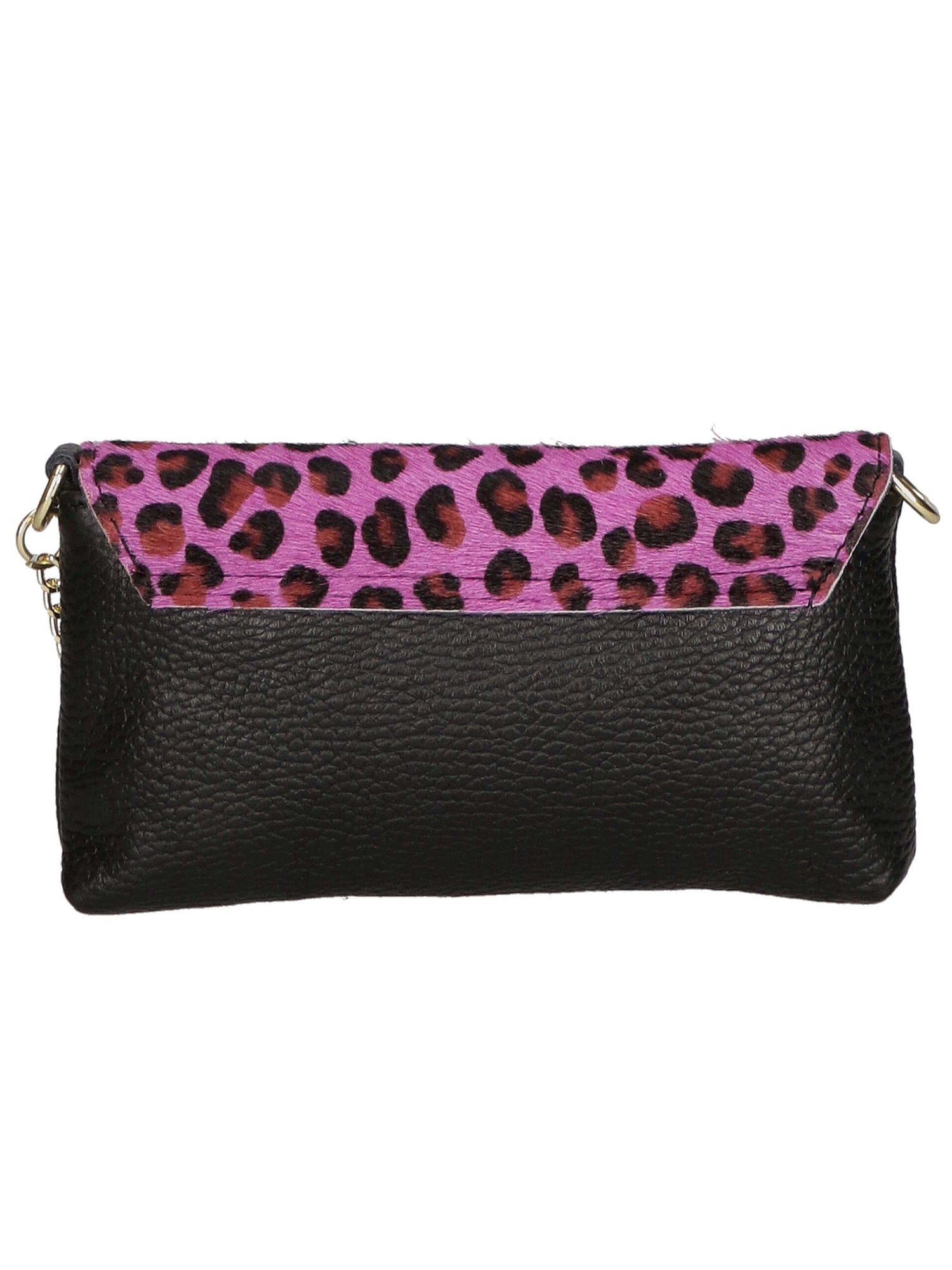 Alda Damen-Clutch aus echtem Leder, hergestellt in Italien, 10 x 18 x 5 cm