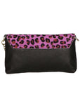 Alda Damen-Clutch aus echtem Leder, hergestellt in Italien, 10 x 18 x 5 cm