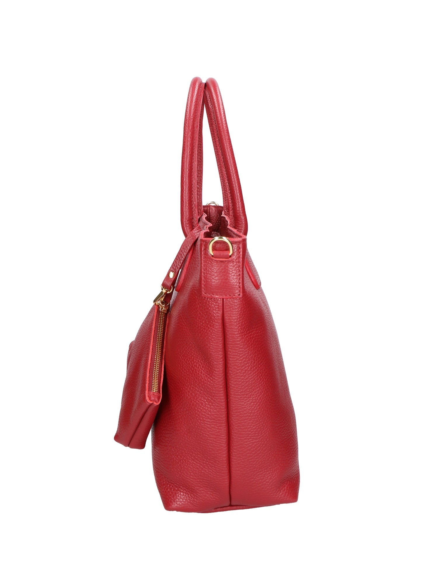 Sylvie Unisex-Handtasche aus echtem Leder, hergestellt in Italien, 34 x 30 x 9 cm
