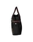 Melissa Borsa a tracolla unisex Canvas e pelle ZG3001-NERO BLACK Chiara Ferretti