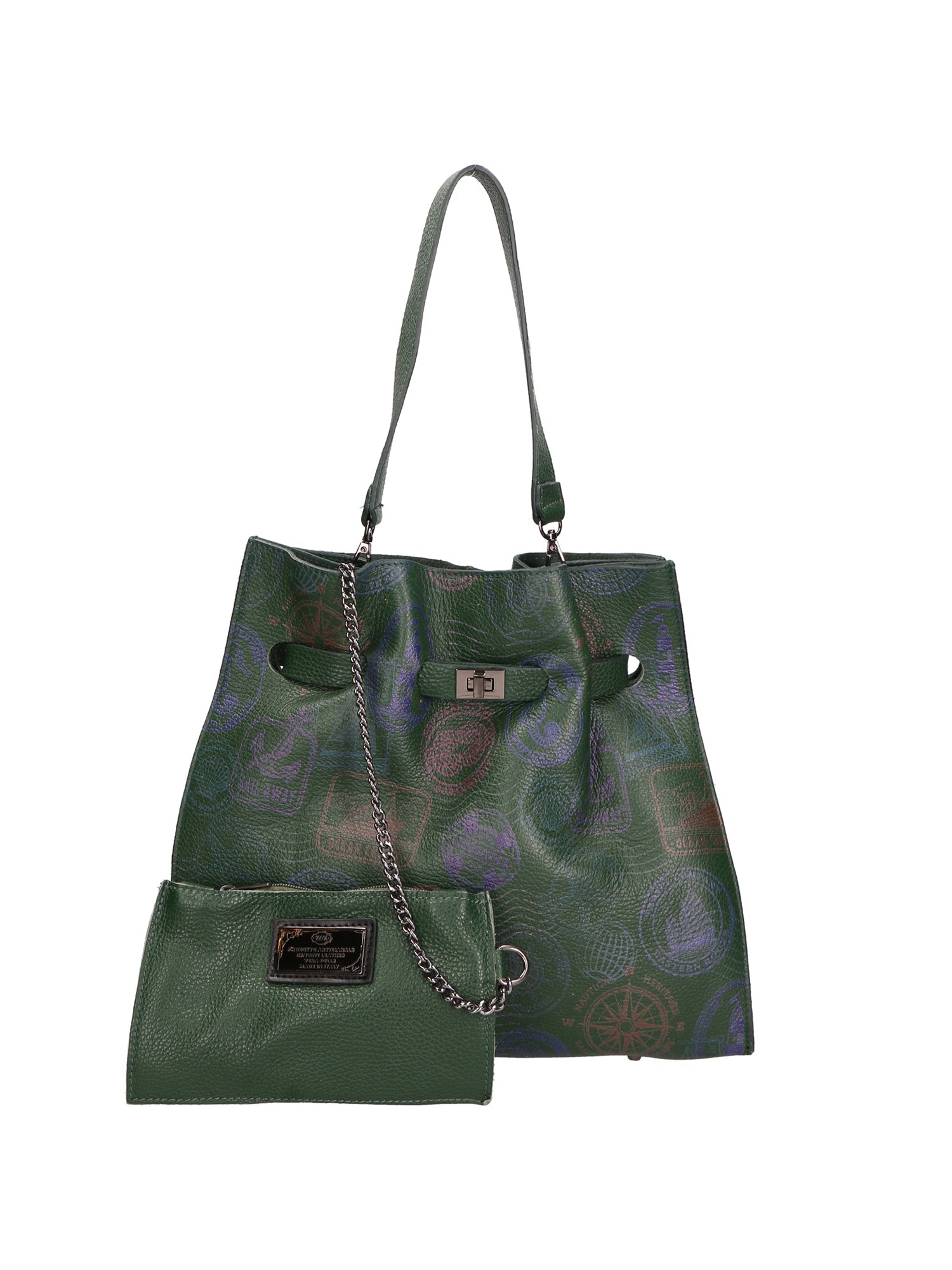 Borsa a mano da Donna Maja in Vera Pelle Made in Italy 30x34x13 cm