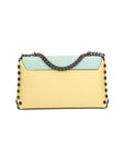 Vera pelle 8641-GIALLO+MARINA Borsa a tracolla da donna Evanthe Pro Chiara Ferretti