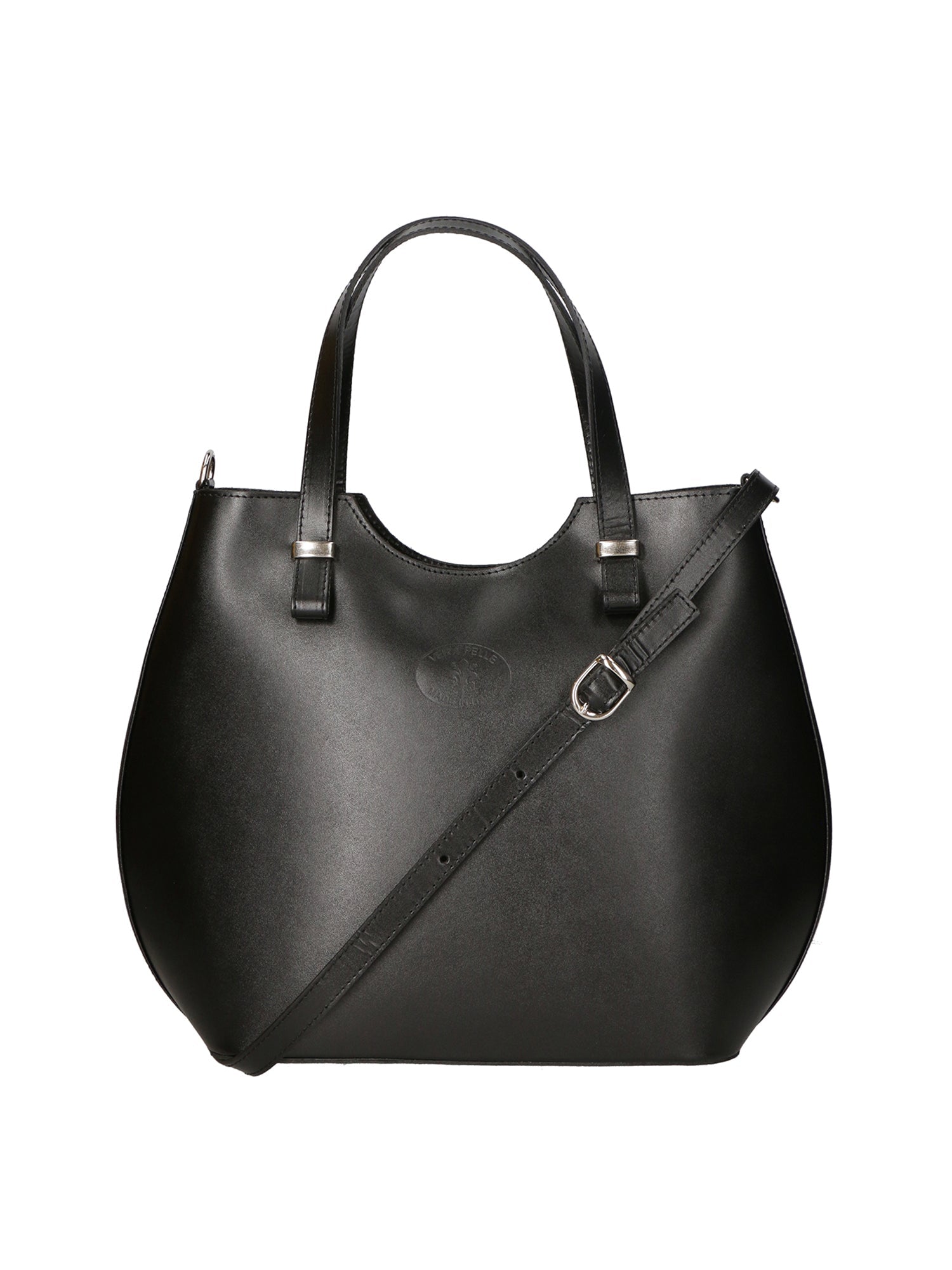 Egle Borsa a mano da donna Vera pelle 80046-NERO Chiara Ferretti