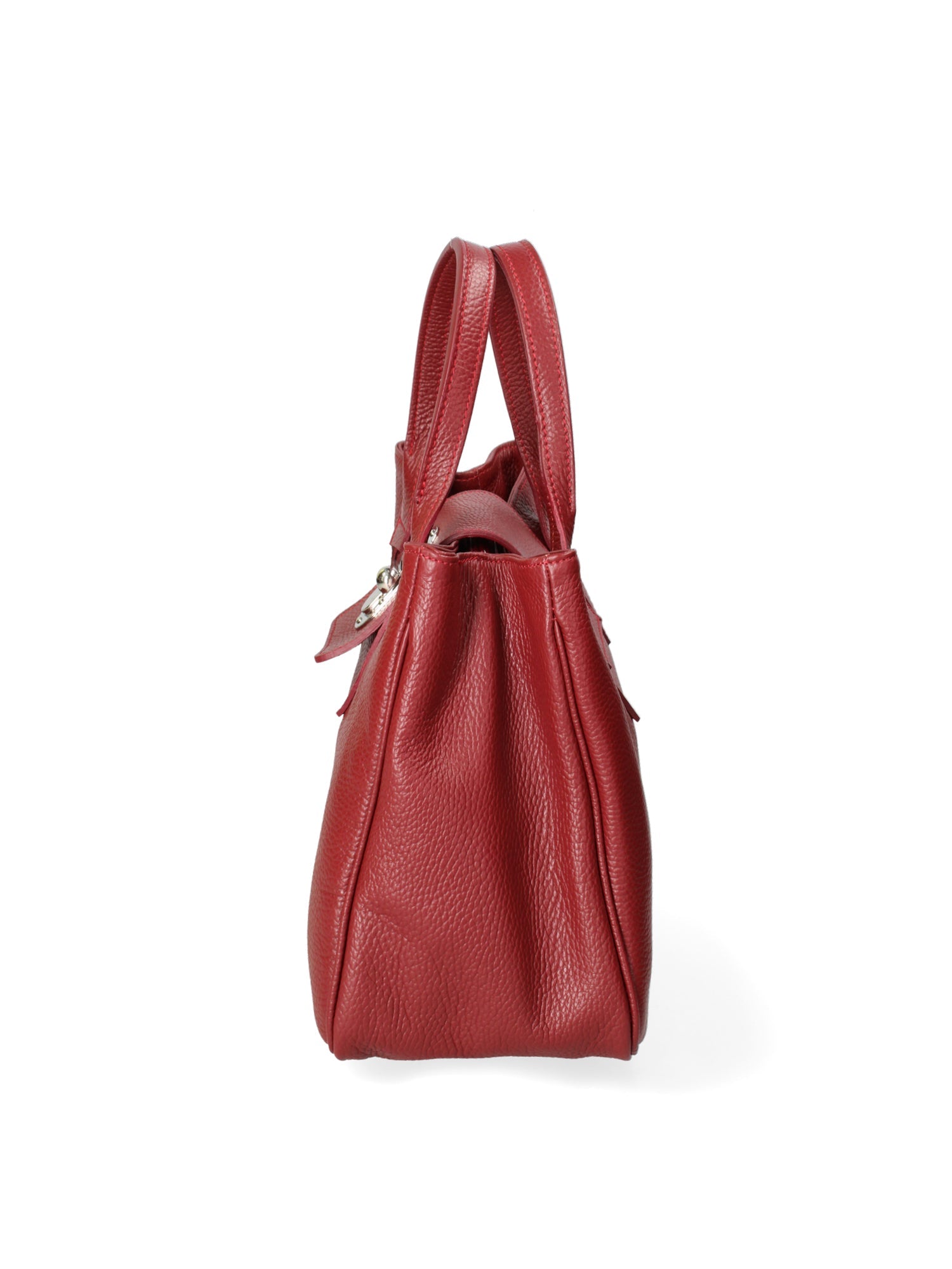 Ascoli Borsa a mano da donna Pelle stampata cocco 7718-D10 RUBINO Chiara Ferretti