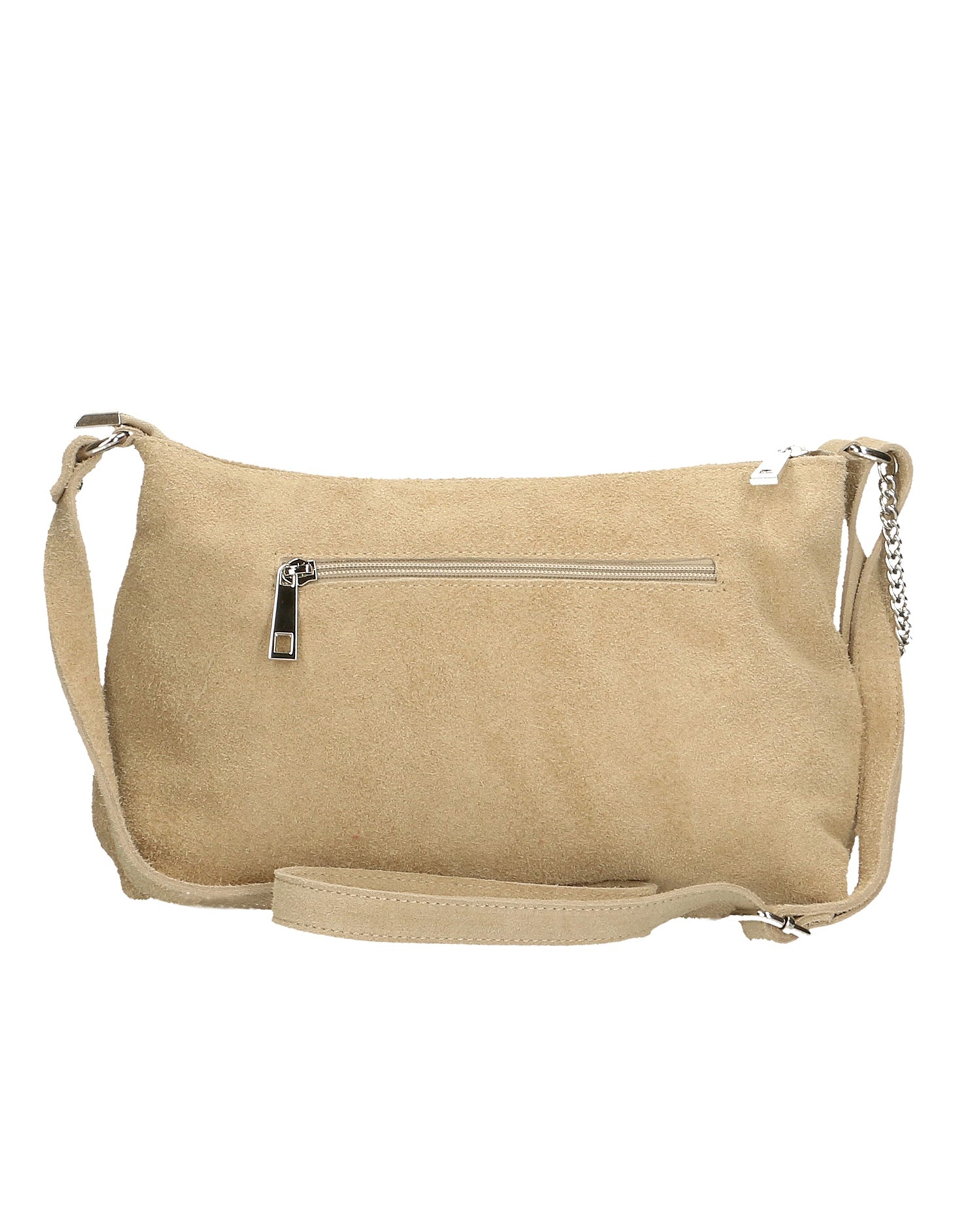 Embera Elite Borsa a tracolla donna Vera pelle scamosciata 8650-TAUPE Chiara Ferretti