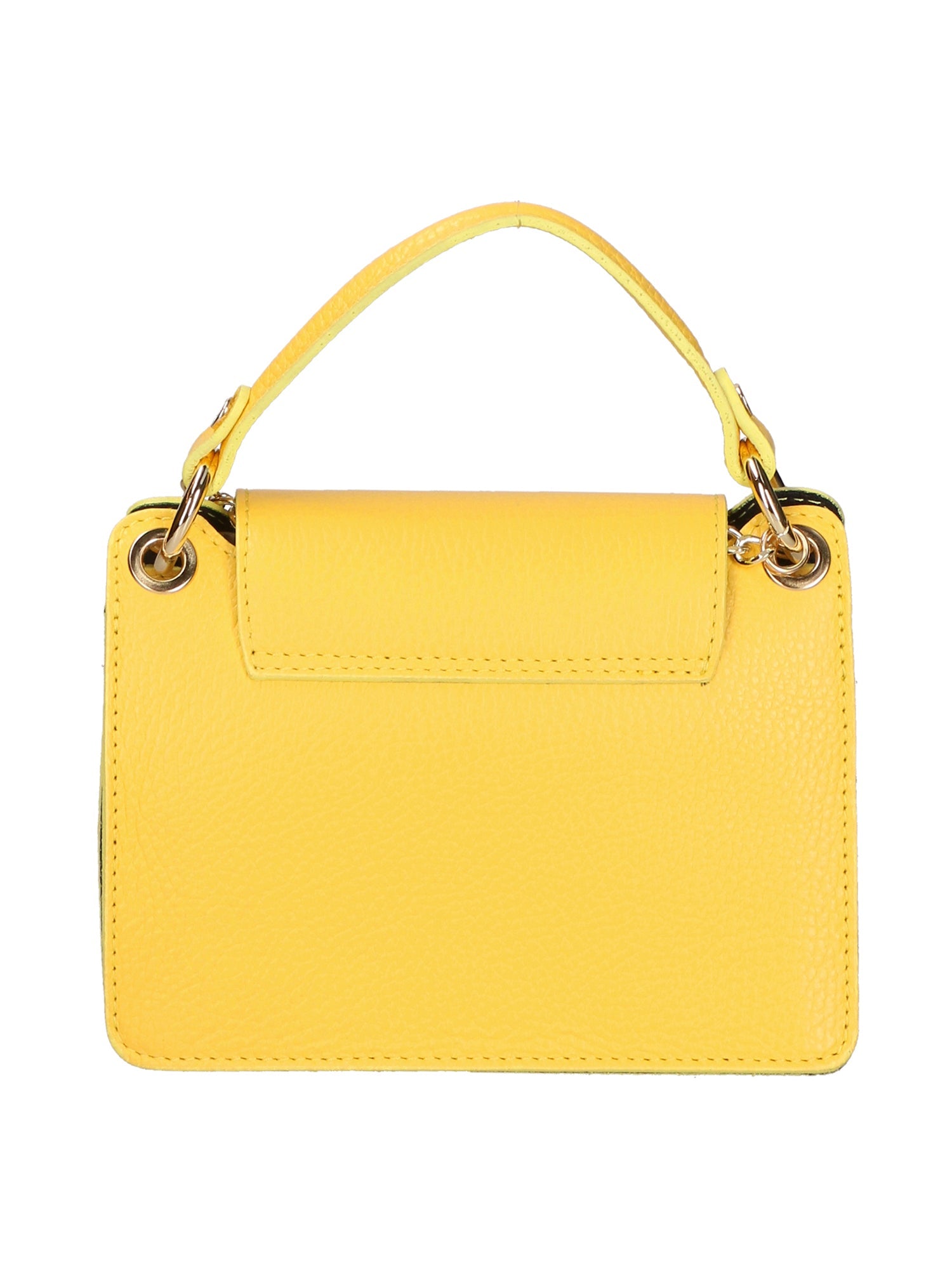 Greta Borsa a mano da donna Vera pelle 05896-C65 GIALLO Chiara Ferretti