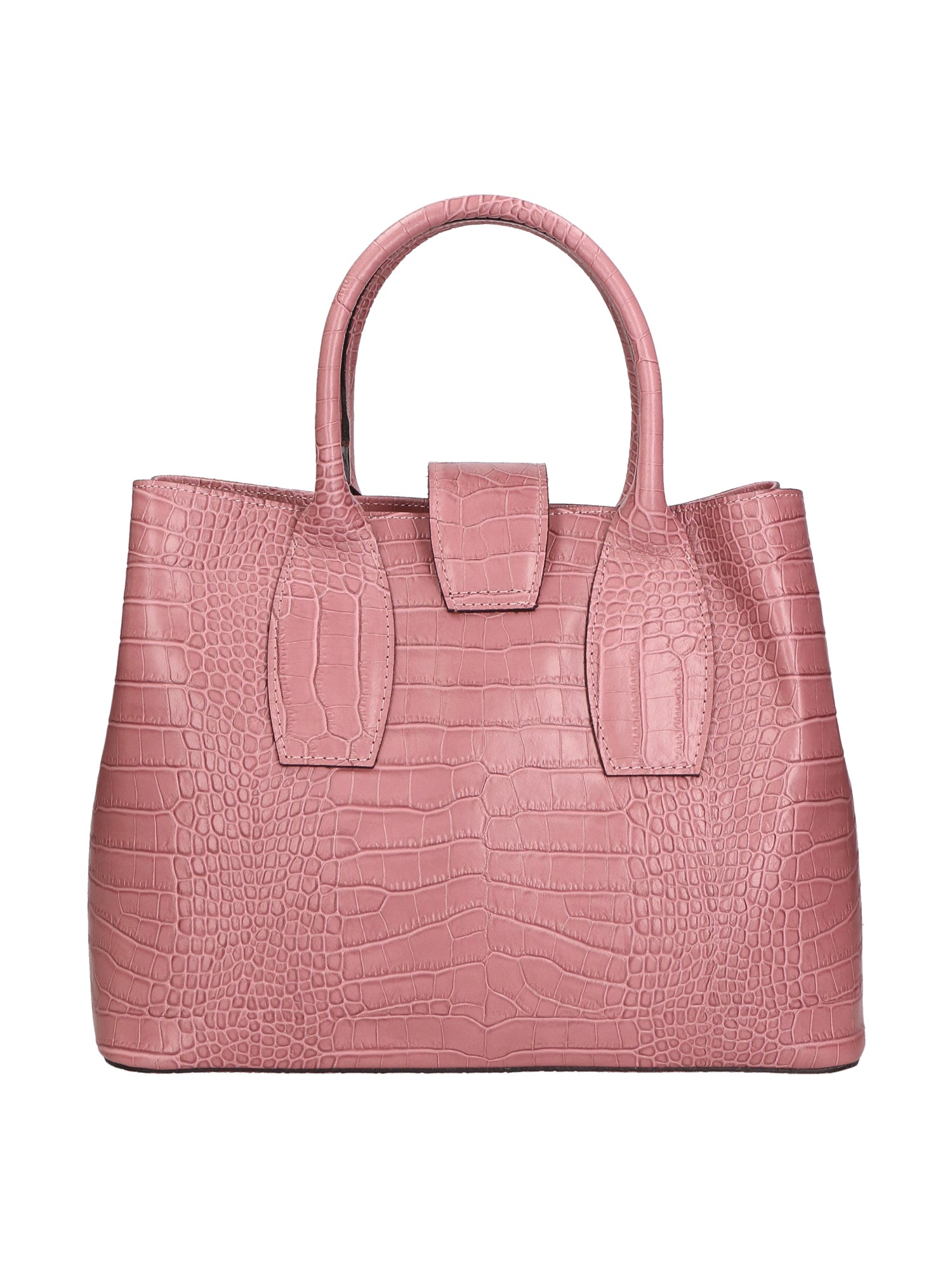 Letizia Borsa a mano da donna Pelle stampata croco 06542-ROSA ANTICO Chiara Ferretti