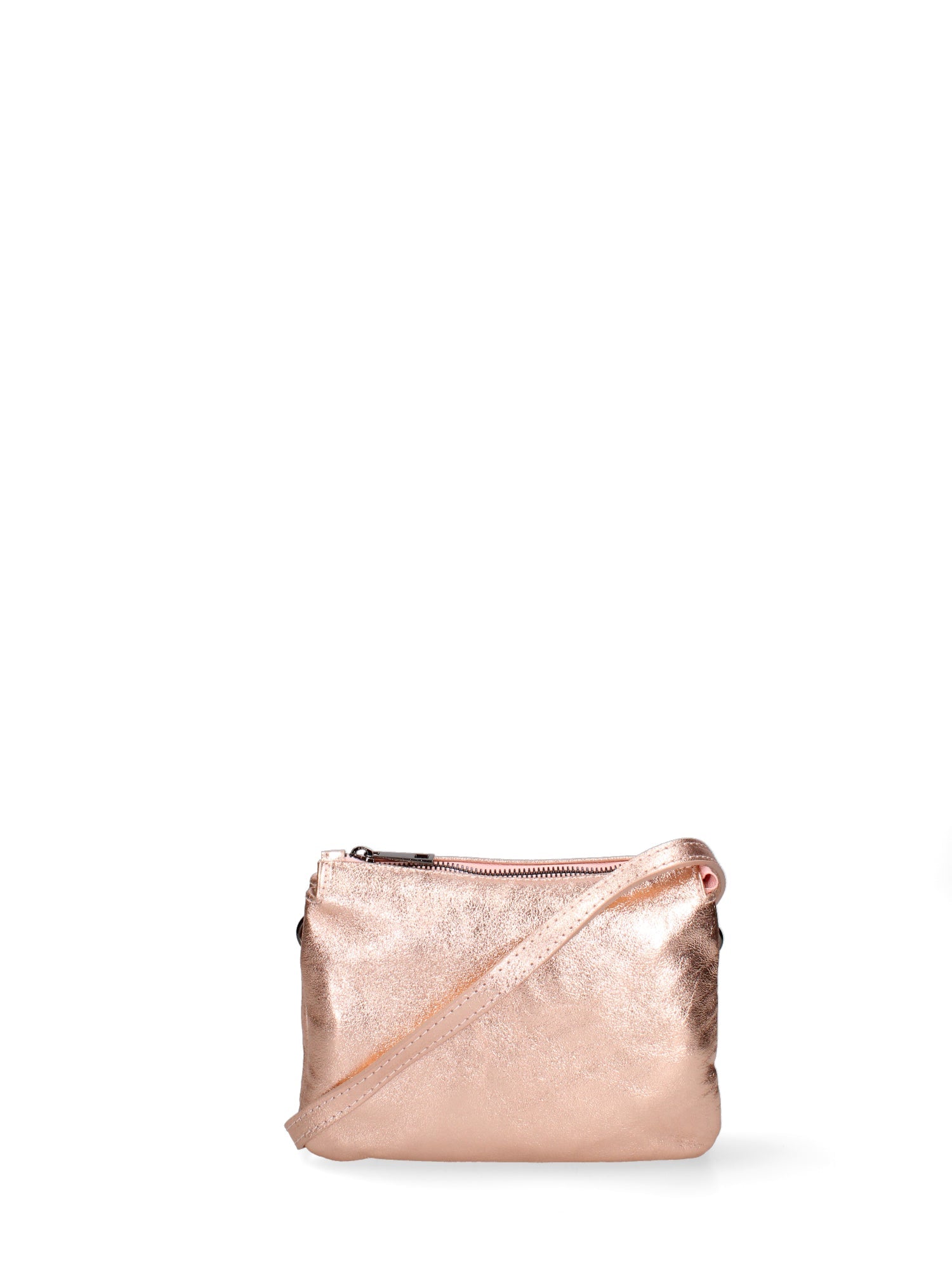 Nimue Borsa a tracolla da donna Vera pelle 1502-1-ROSA LAMINATO Chiara Ferretti