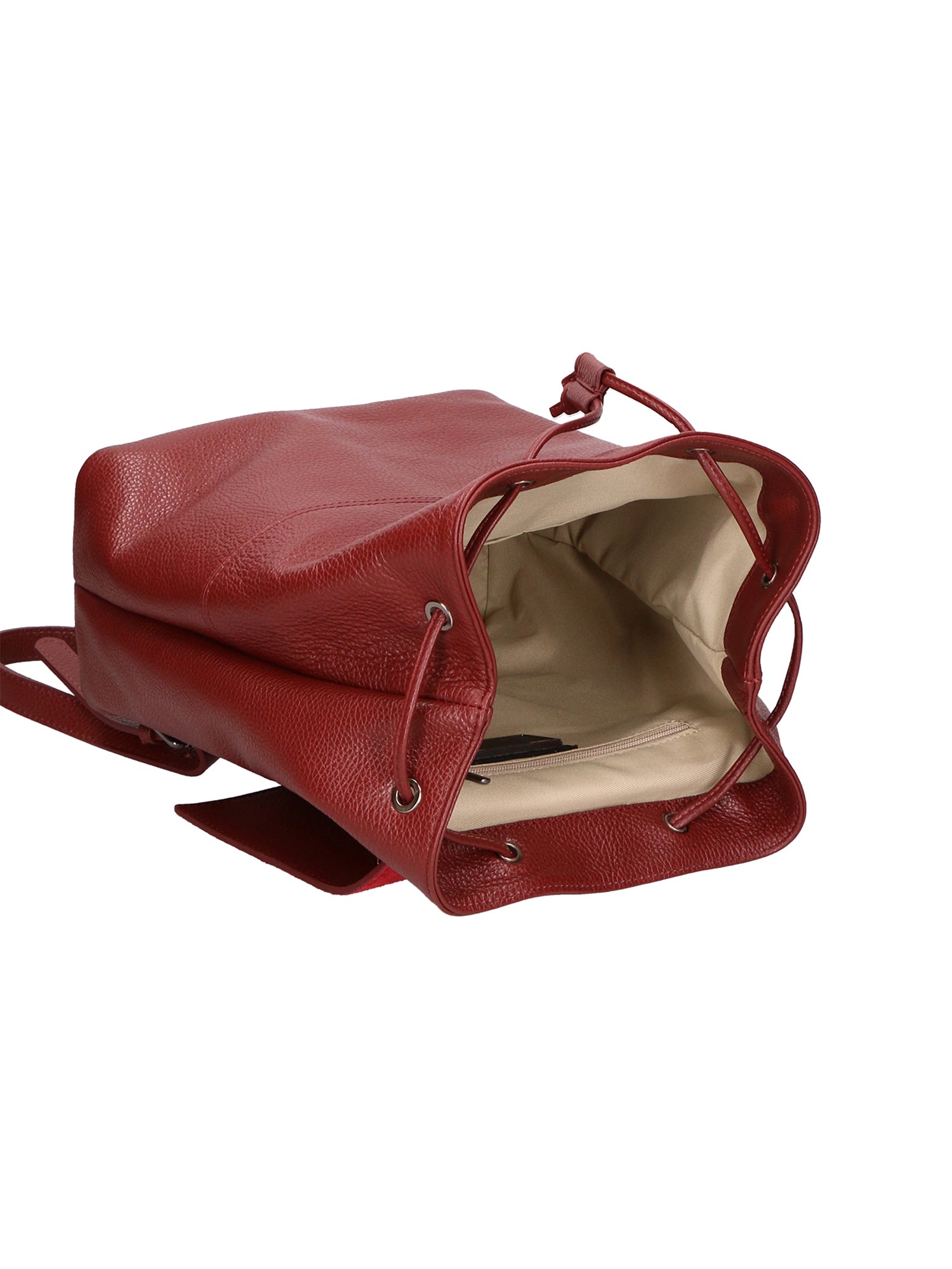 Lorentina 06855-D10 ROSSO SCURO Zaino da donna in vera pelle DARK RED Chiara Ferretti